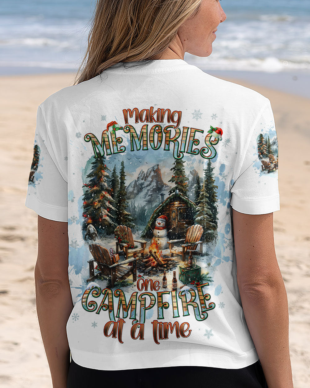 MAKING MEMORIES ONE CAMPFIRE AT A TIME  CHRISTMAS ALL OVER PRINT - TLNT0510241