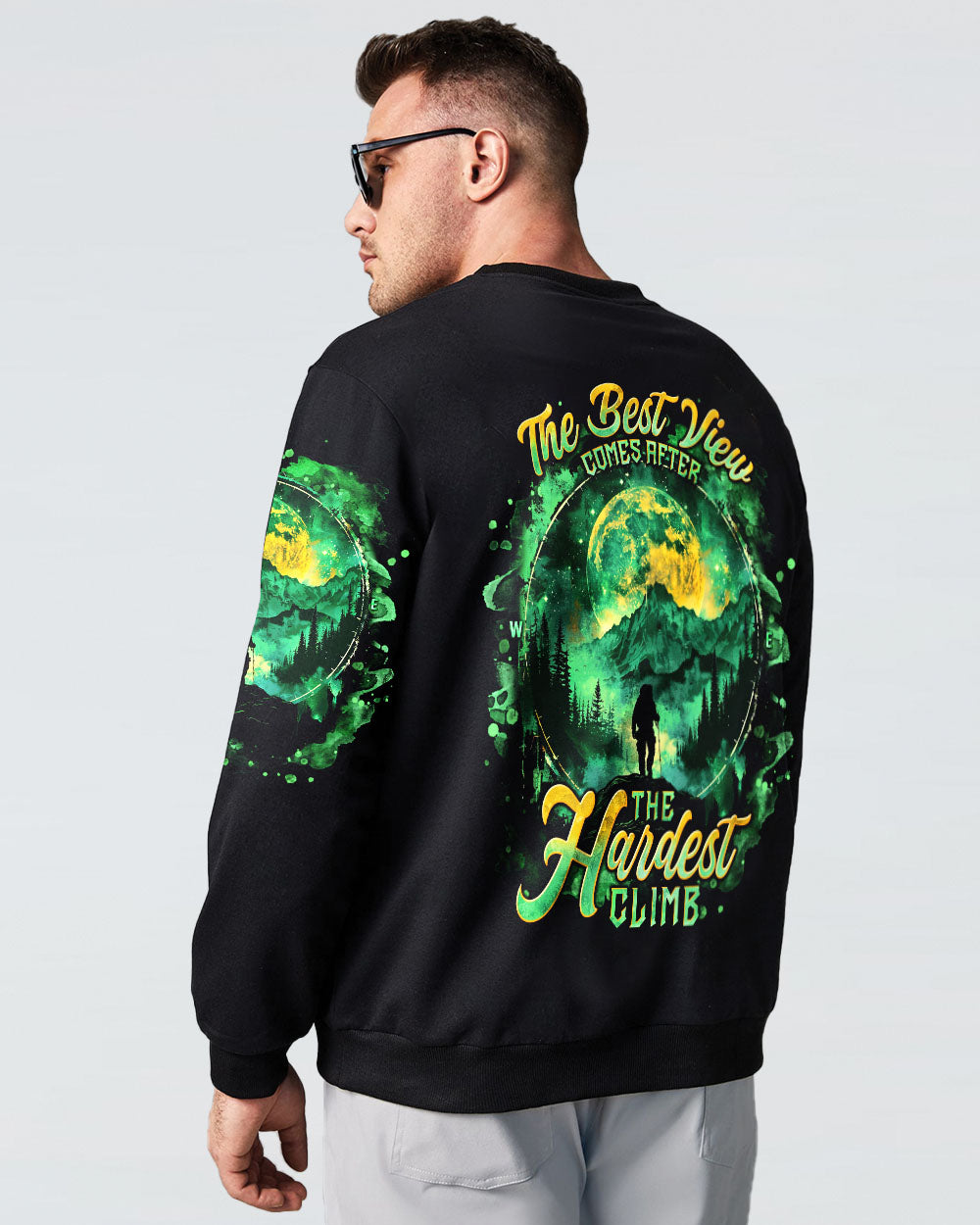 THE BEST VIEW COMES AFTER BIGFOOT HIKING ALL OVER PRINT - TLNT0601251