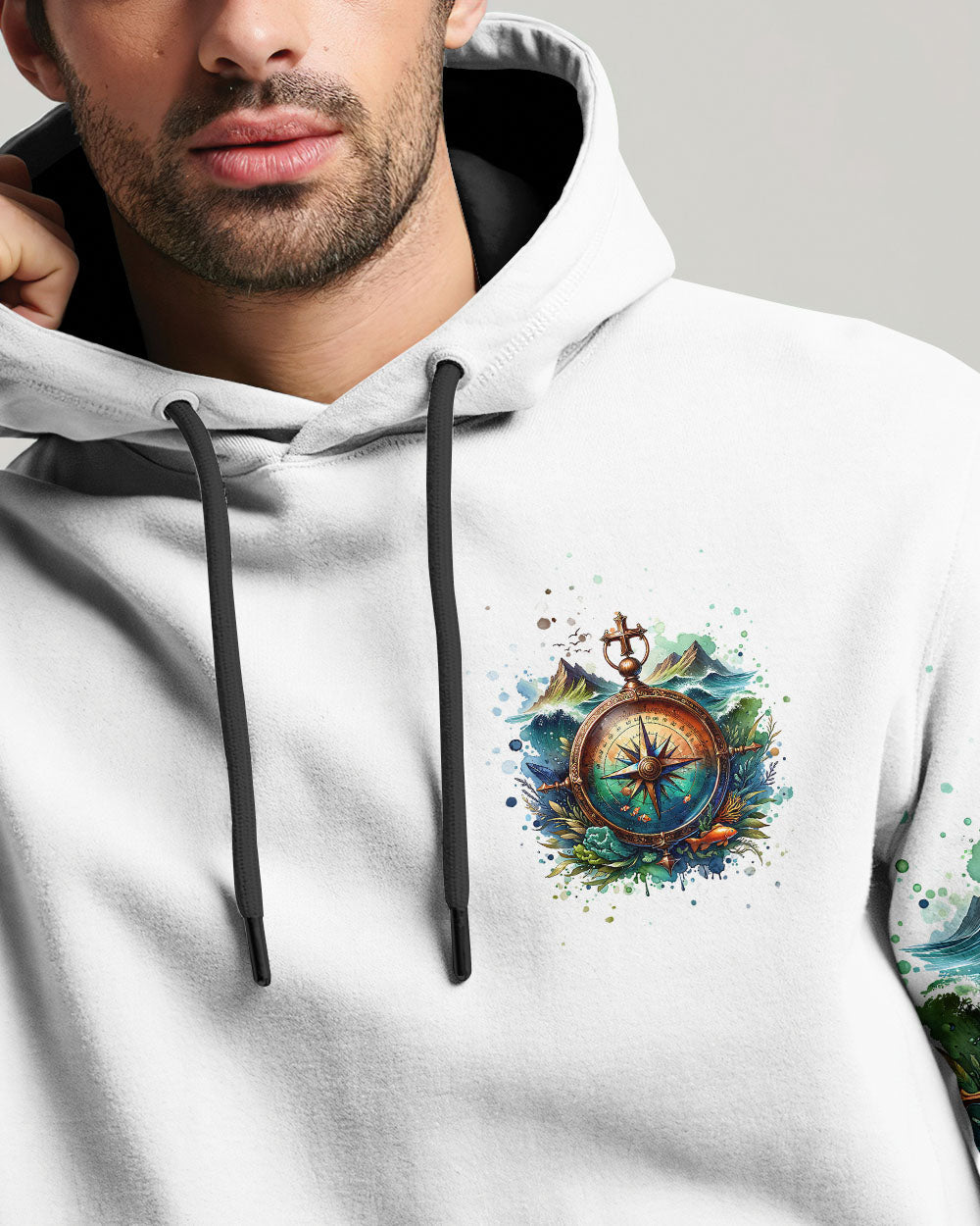 NOT ALL WHO WANDER ARE LOST COMPASS ALL OVER PRINT - TLNT0603251