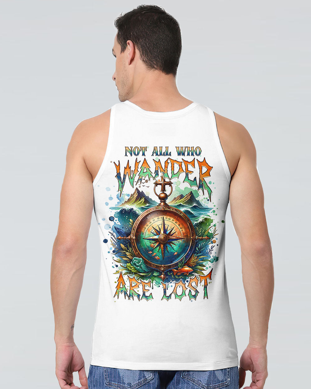NOT ALL WHO WANDER ARE LOST COMPASS ALL OVER PRINT - TLNT0603251