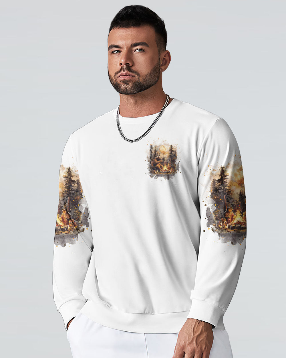MAKING MEMORIES ONE CAMPFIRE AT A TIME BEAR ALL OVER PRINT - TLNT0609241