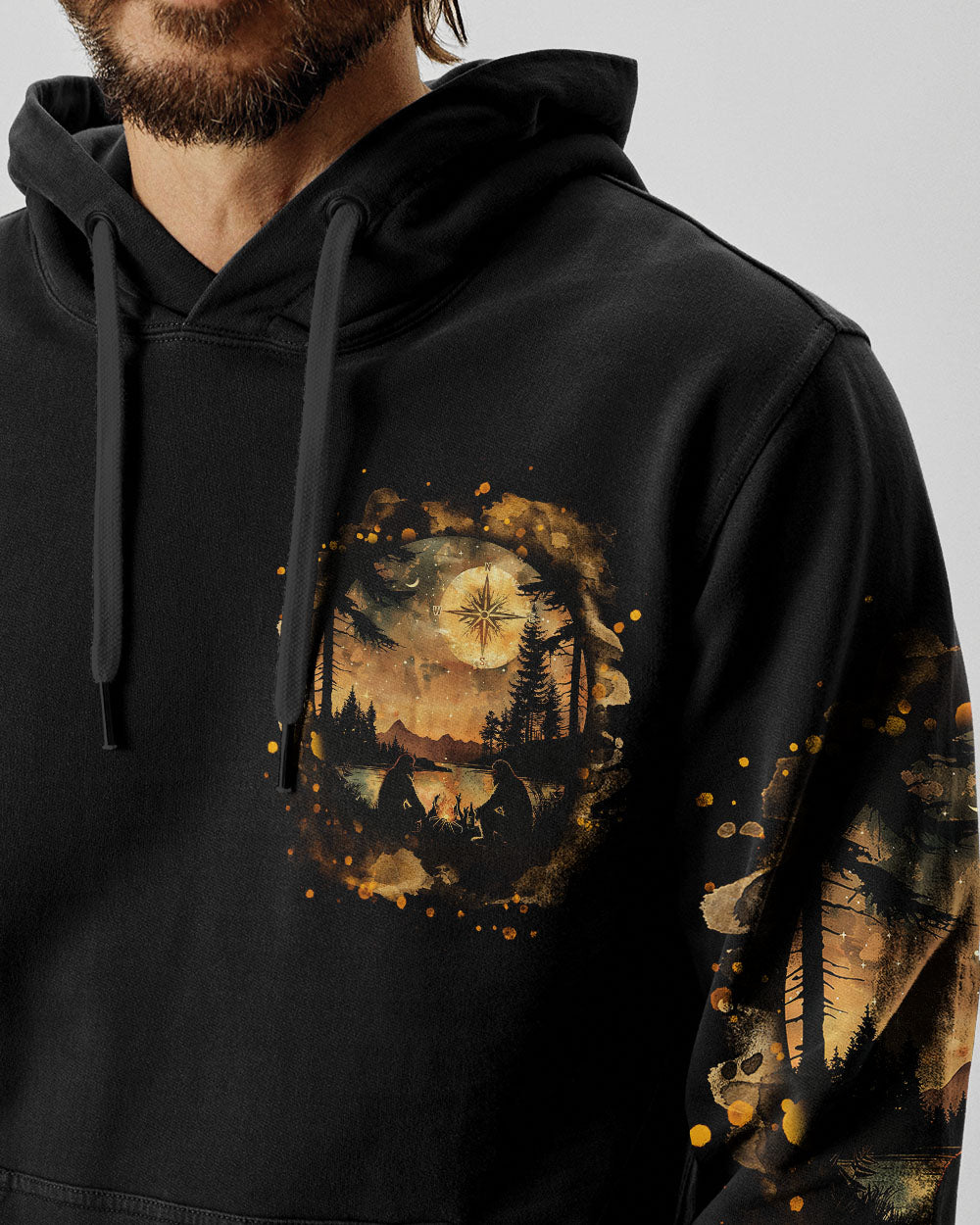 MAKING MEMORIES ONE CAMPFIRE AT A TIME BIGFOOT ALL OVER PRINT - TLNT0701254