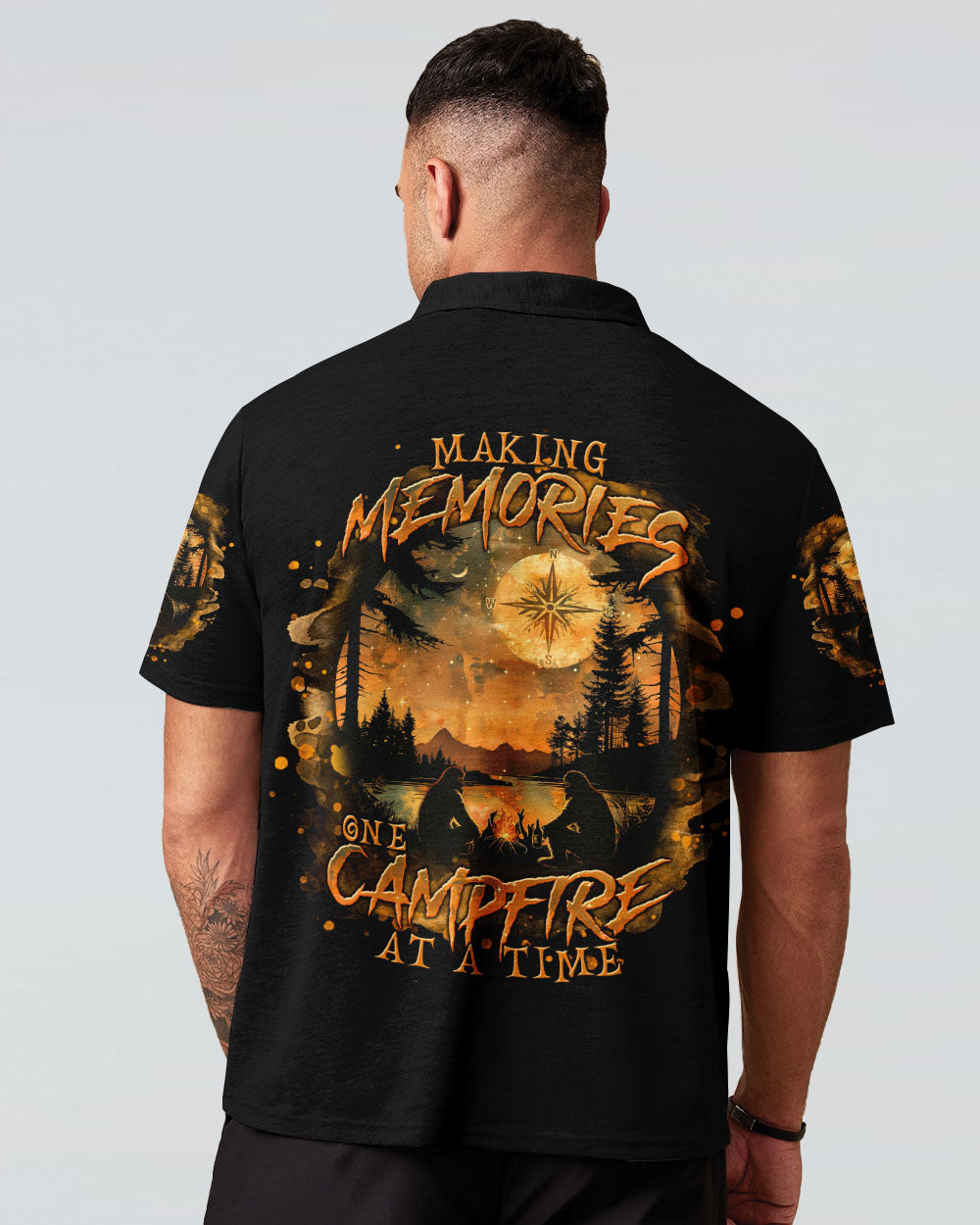 MAKING MEMORIES ONE CAMPFIRE AT A TIME BIGFOOT ALL OVER PRINT - TLNT0701254