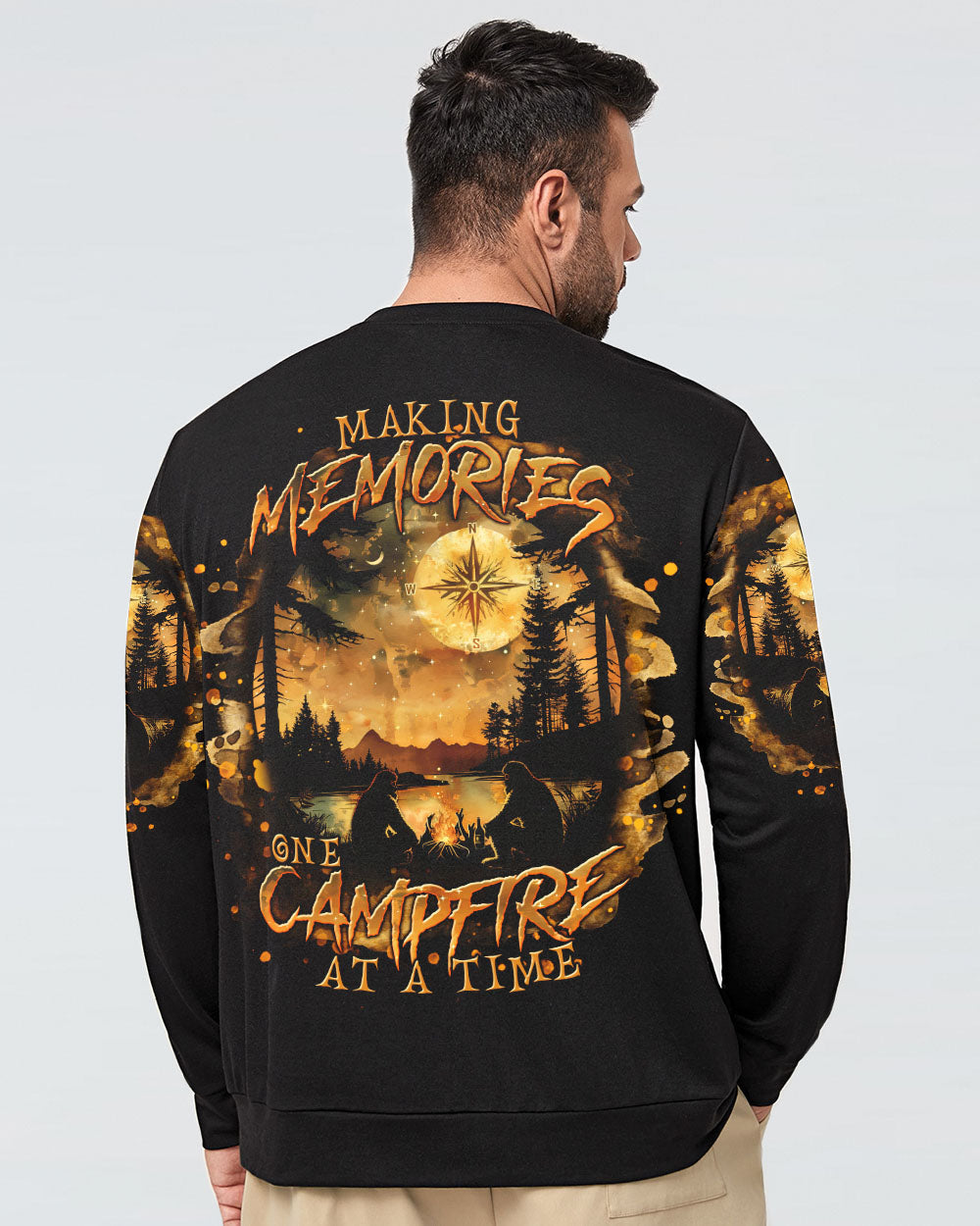 MAKING MEMORIES ONE CAMPFIRE AT A TIME BIGFOOT ALL OVER PRINT - TLNT0701254