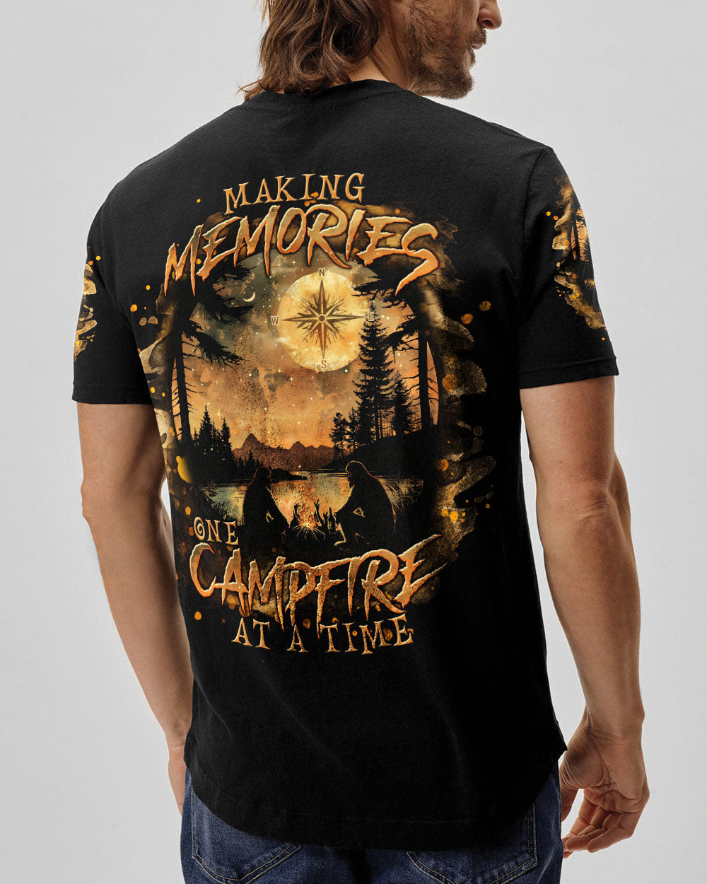 MAKING MEMORIES ONE CAMPFIRE AT A TIME BIGFOOT ALL OVER PRINT - TLNT0701254
