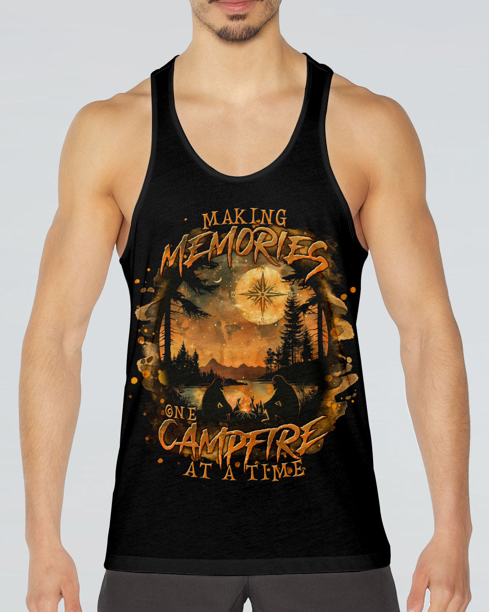 MAKING MEMORIES ONE CAMPFIRE AT A TIME BIGFOOT ALL OVER PRINT - TLNT0701254