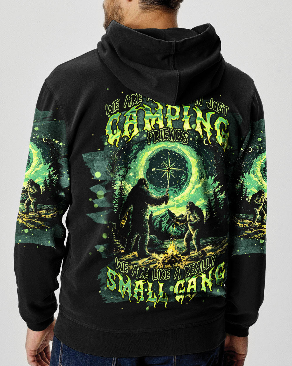 SMALL GANG BIGFOOT CAMPFIRE ALL OVER PRINT - TLNT0803251