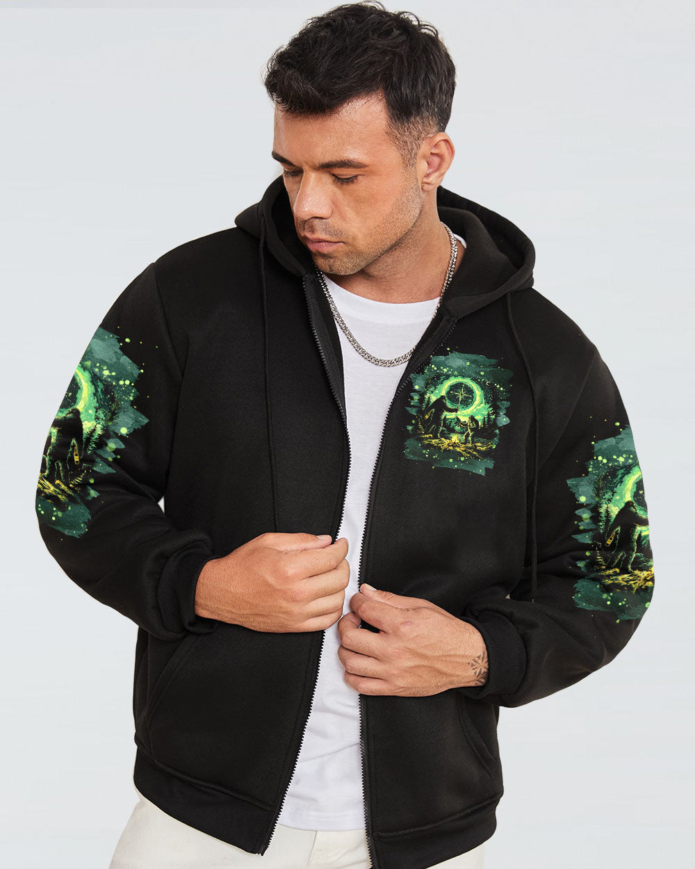 SMALL GANG BIGFOOT CAMPFIRE ALL OVER PRINT - TLNT0803251