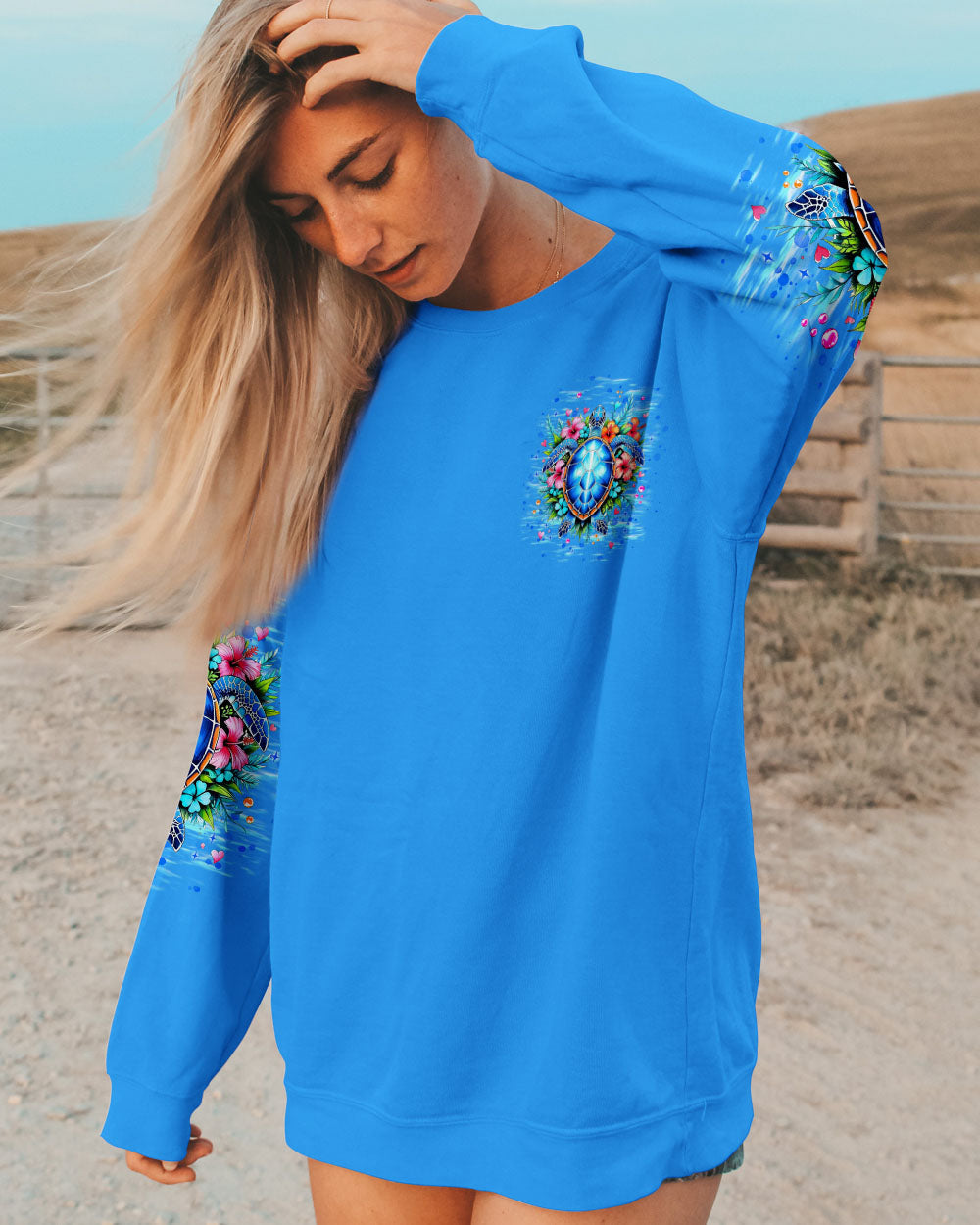 STAY WILD OCEAN CHILD TURTLE ALL OVER PRINT - TLNT0809254