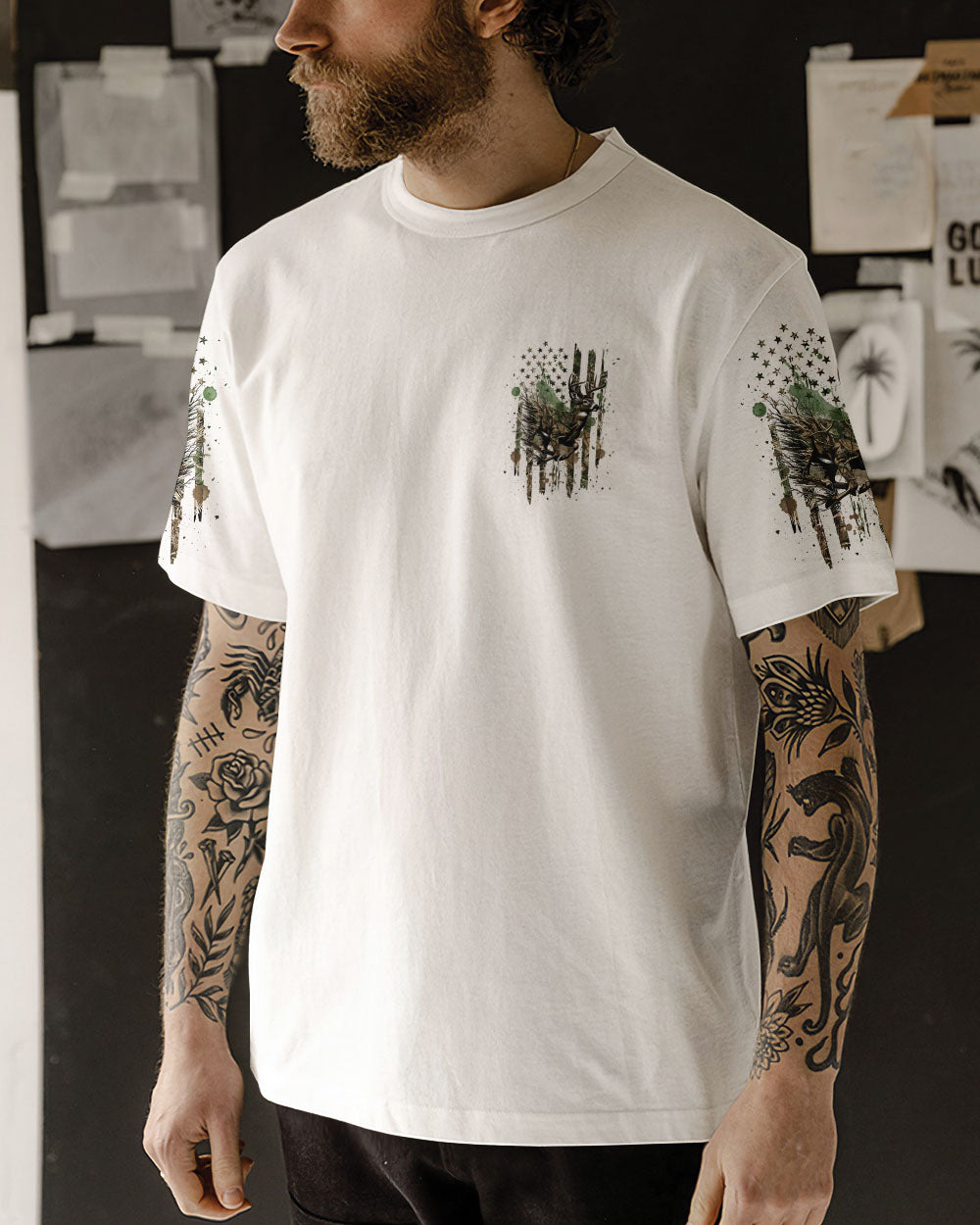 THE CLOSER I GET TO NATURE DEER HUNTING ALL OVER PRINT - TLNT0909241
