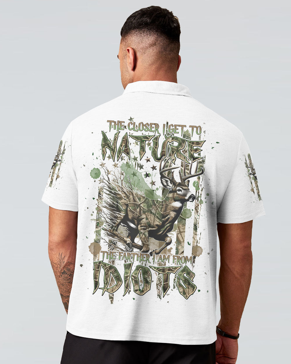THE CLOSER I GET TO NATURE DEER HUNTING ALL OVER PRINT - TLNT0909241