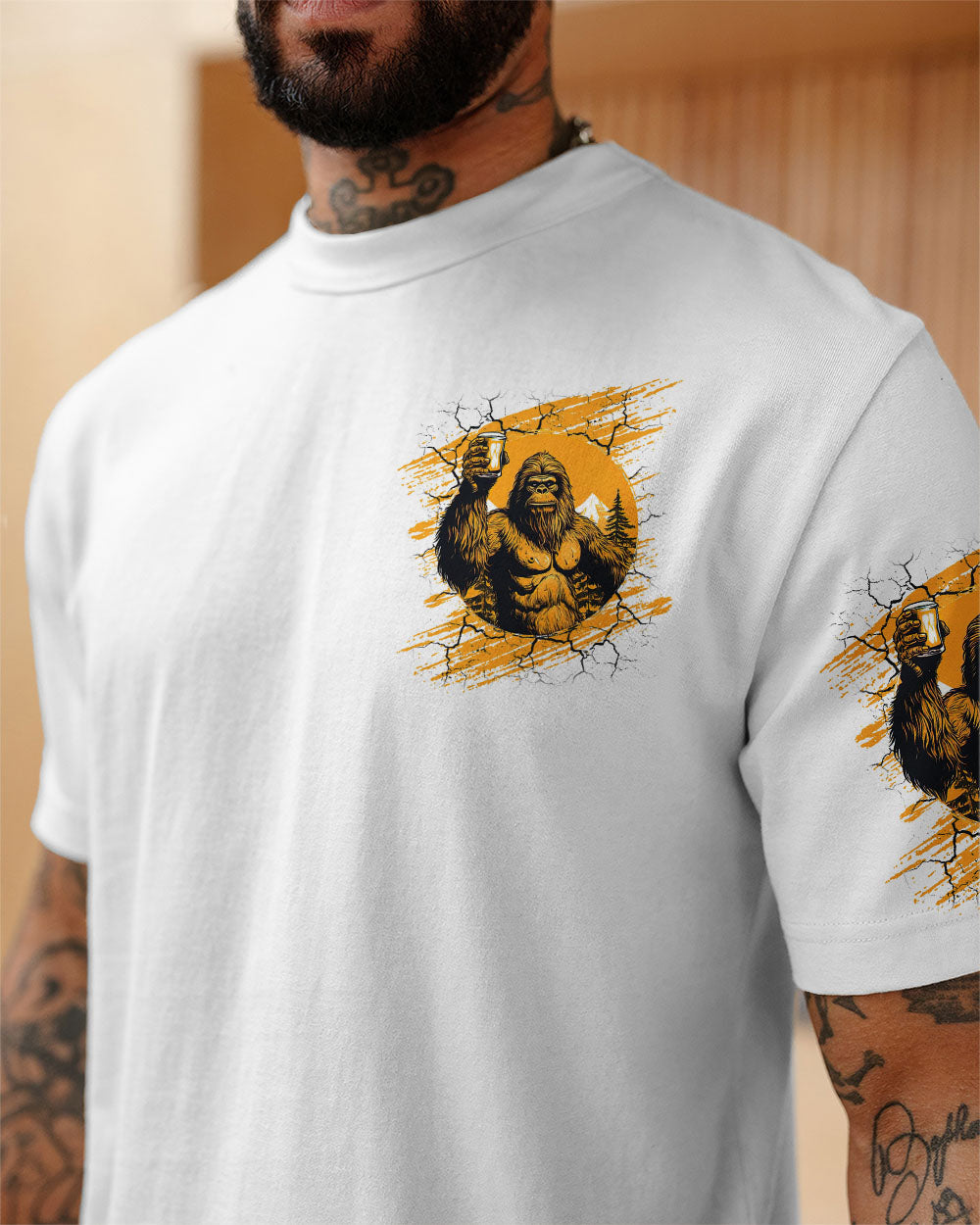 DRINK UNTIL YOU BELIEVE BIGFOOT ALL OVER PRINT - TLNT1009252