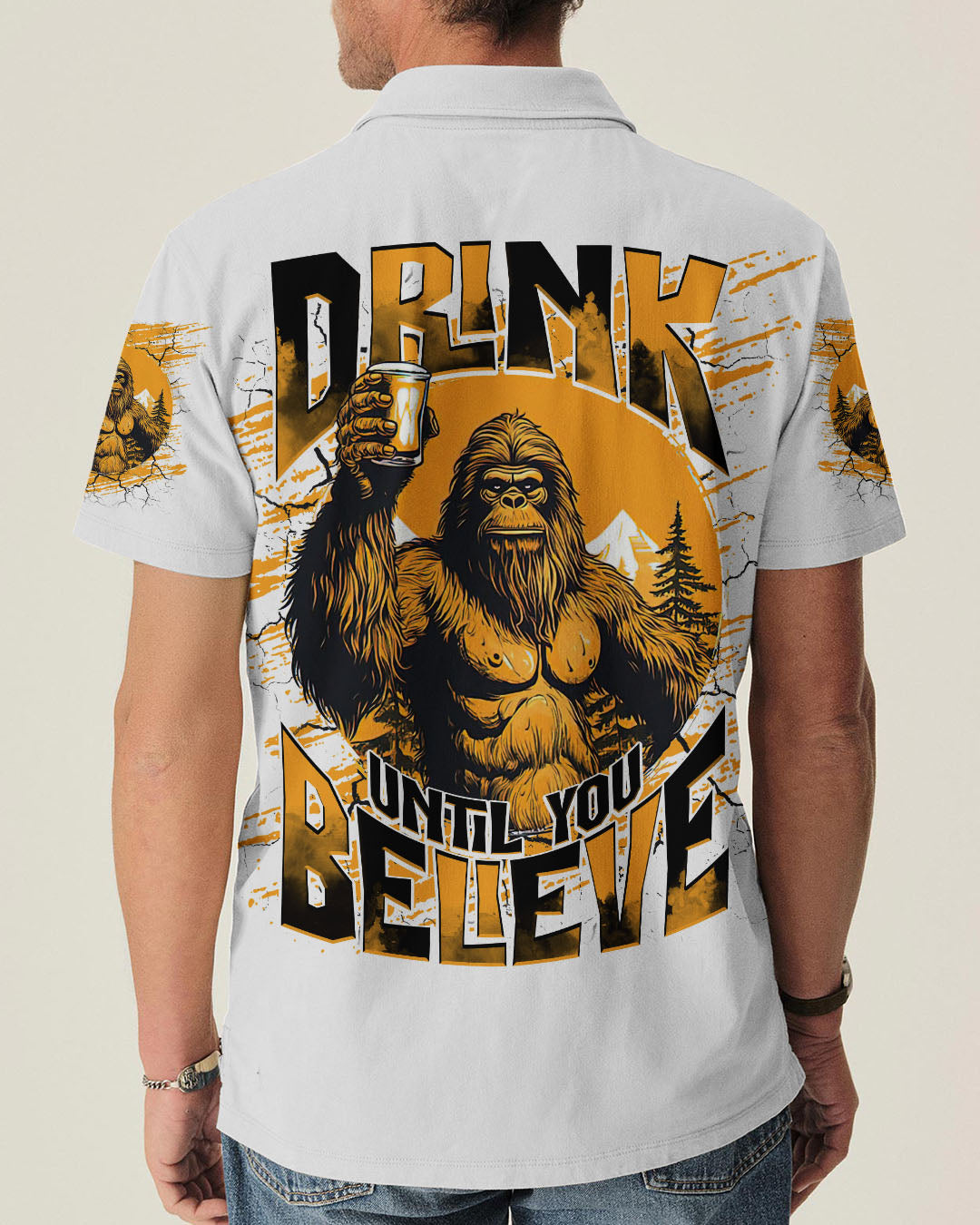 DRINK UNTIL YOU BELIEVE BIGFOOT ALL OVER PRINT - TLNT1009252