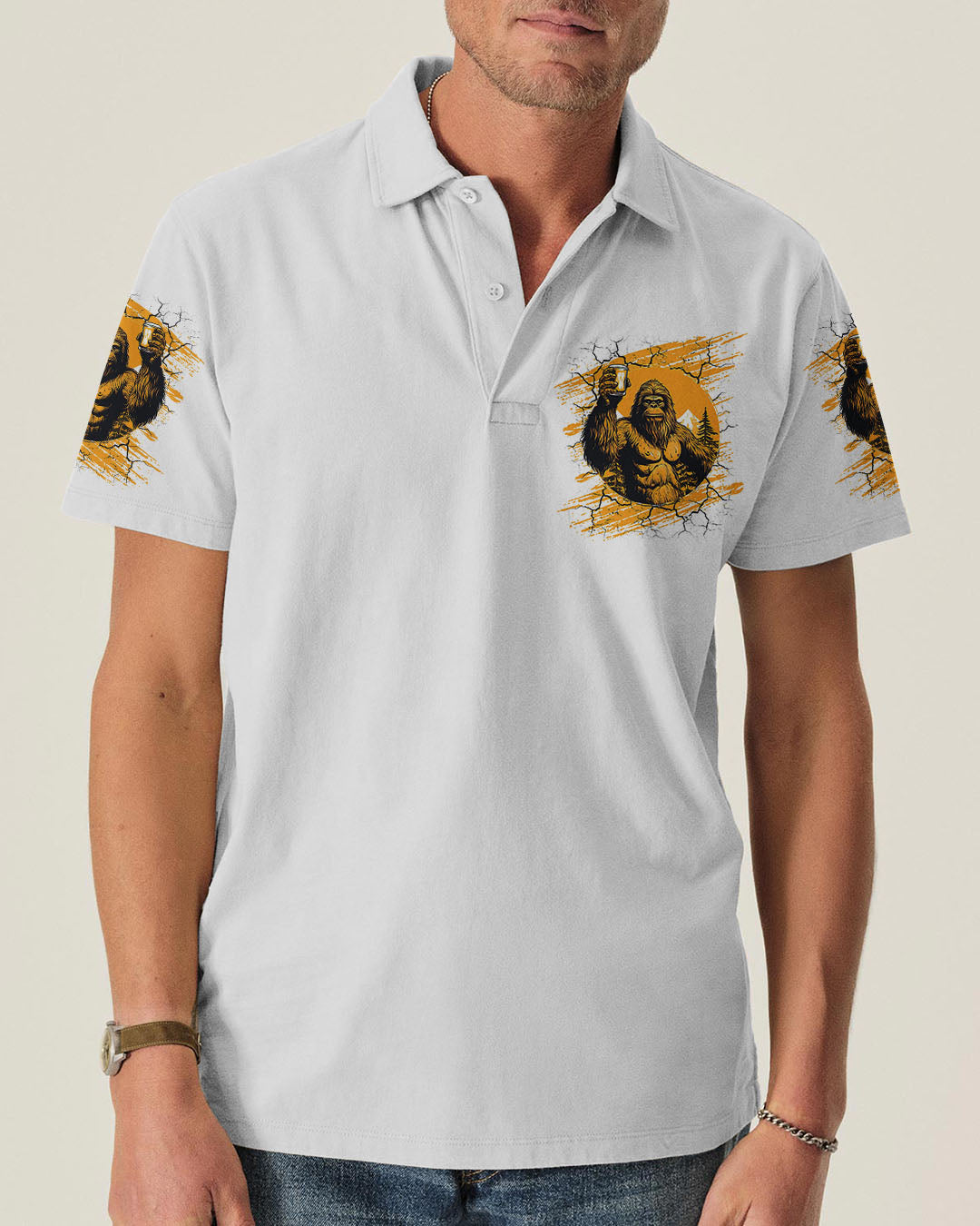 DRINK UNTIL YOU BELIEVE BIGFOOT ALL OVER PRINT - TLNT1009252