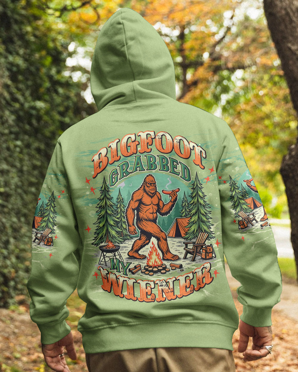 BIGFOOT GRABBED MY WIENER ALL OVER PRINT - TLNT1208252