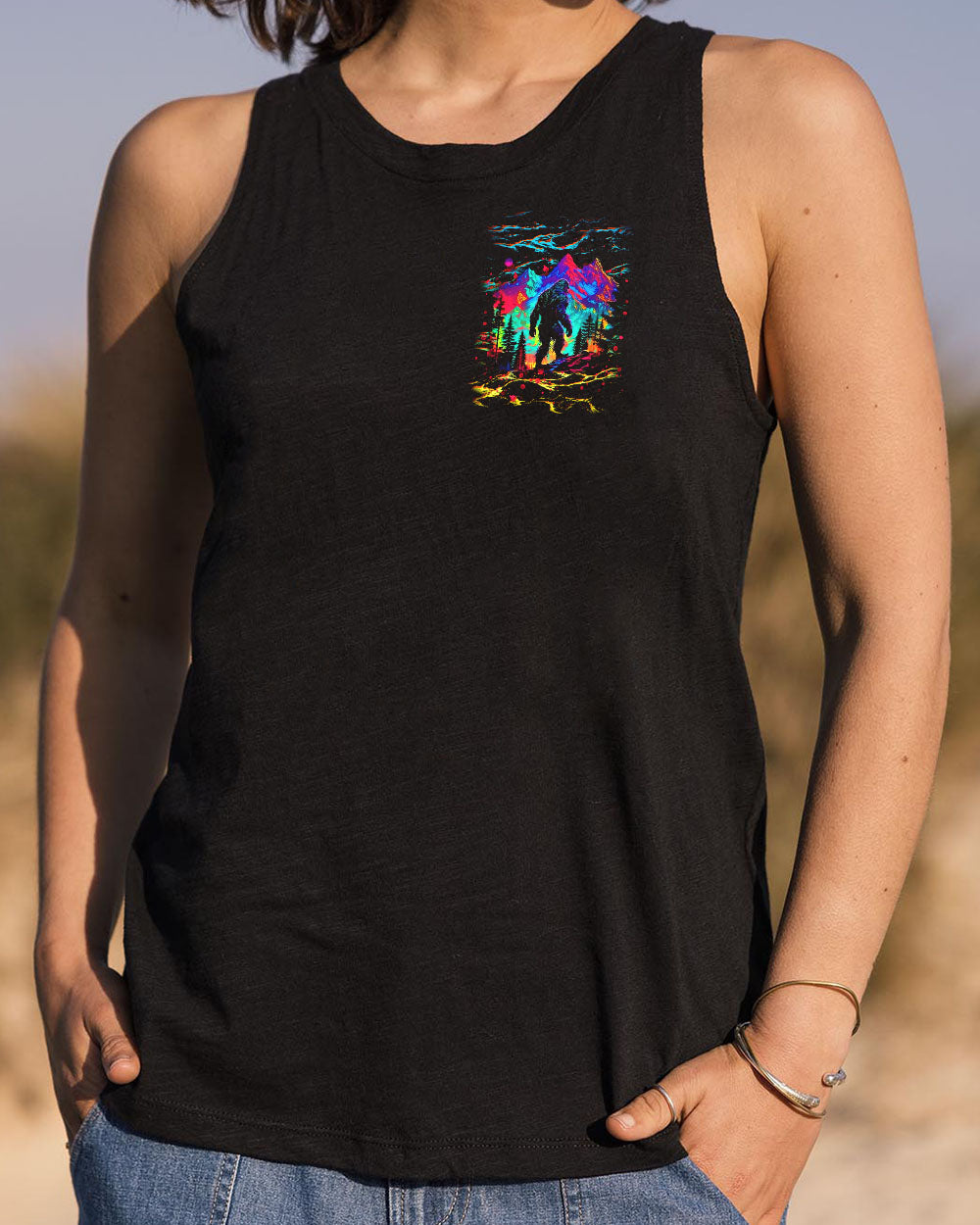  THE CLOSER I GET TO NATURE COLORFUL BIGFOOT ALL OVER PRINT - TLNT1211244