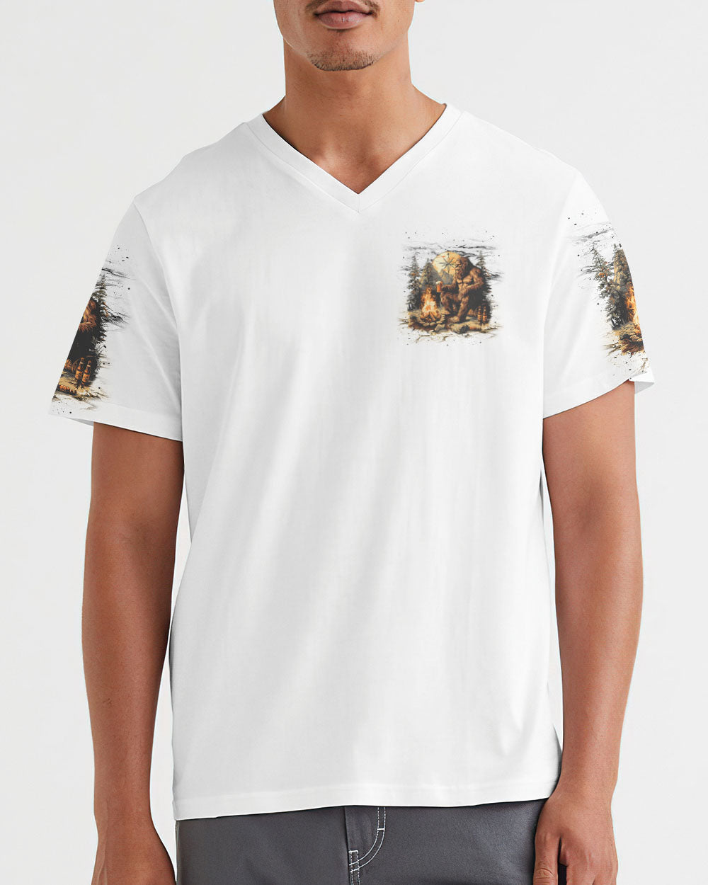 NOT ALL WHO WANDER ARE LOST BIGFOOT COMPASS ALL OVER PRINT - TLNT1410241