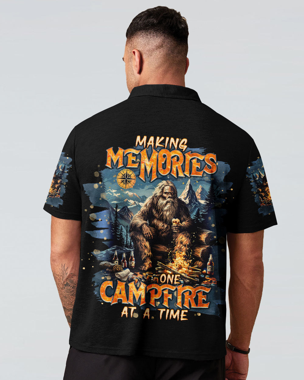MAKING MEMORIES ONE CAMPFIRE AT A TIME BIGFOOT ALL OVER PRINT - TLNT1505251