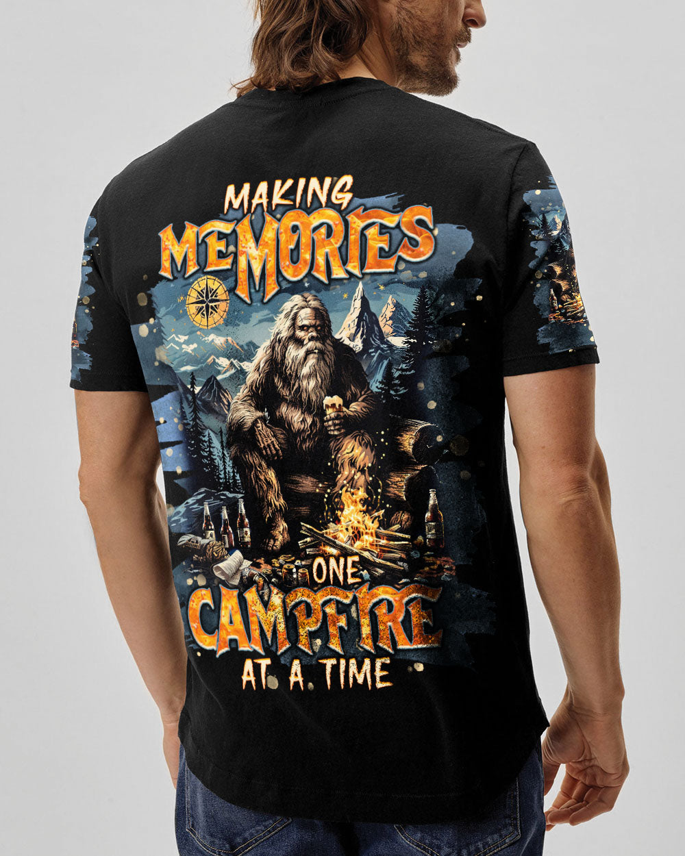 MAKING MEMORIES ONE CAMPFIRE AT A TIME BIGFOOT ALL OVER PRINT - TLNT1505251