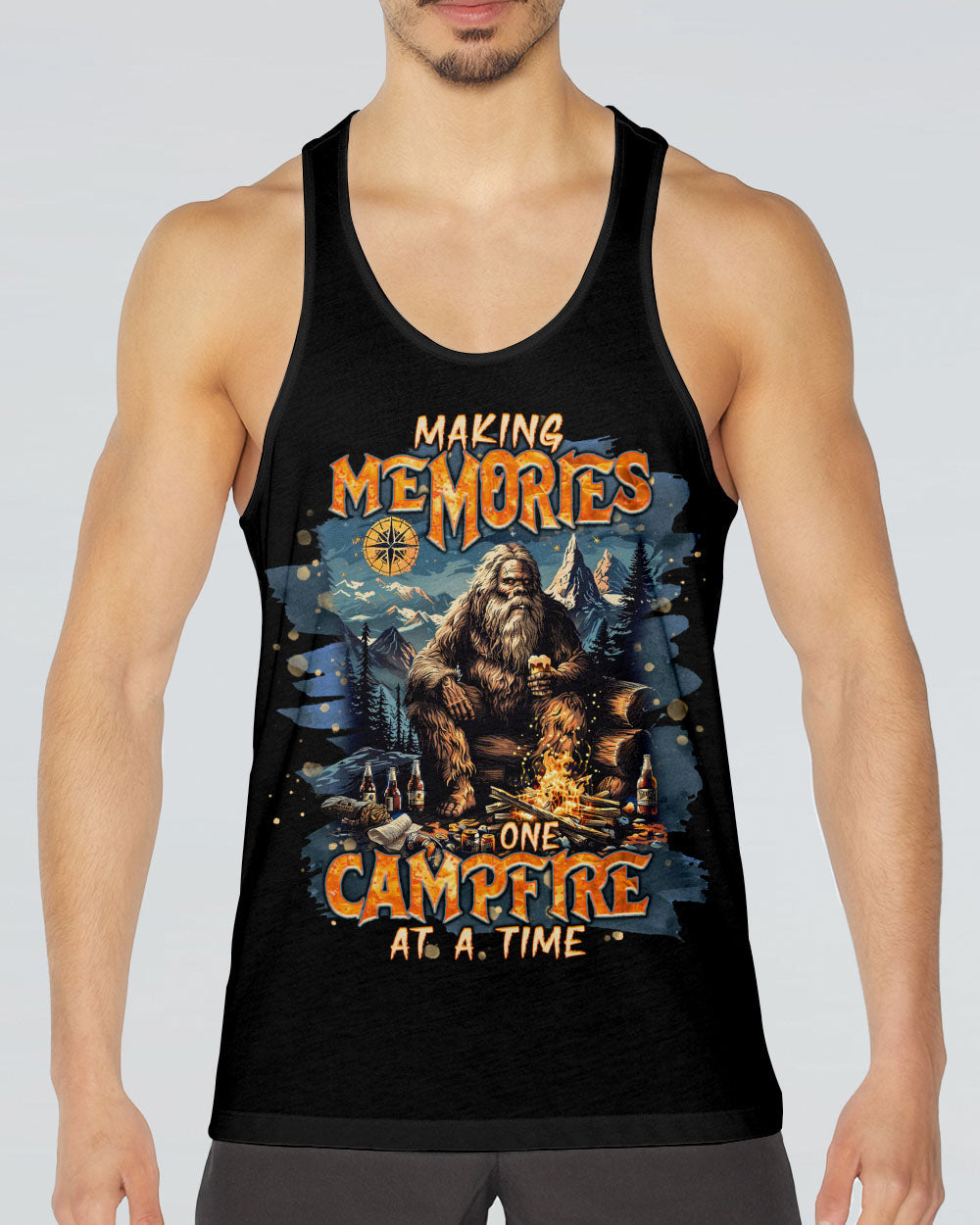 MAKING MEMORIES ONE CAMPFIRE AT A TIME BIGFOOT ALL OVER PRINT - TLNT1505251