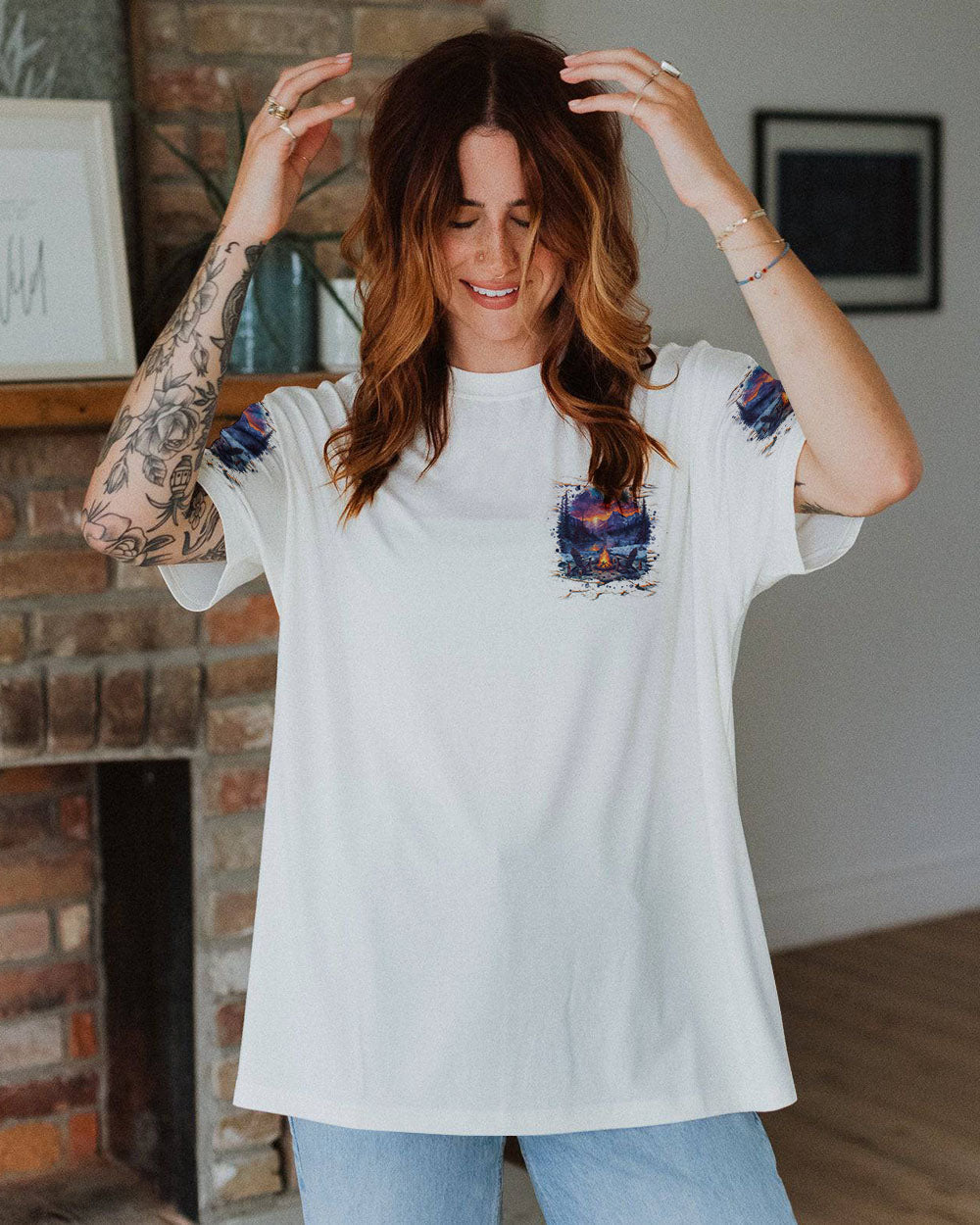 MAKING MEMORIES ONE CAMPFIRE AT A TIME ALL OVER PRINT  - TLNT1510241