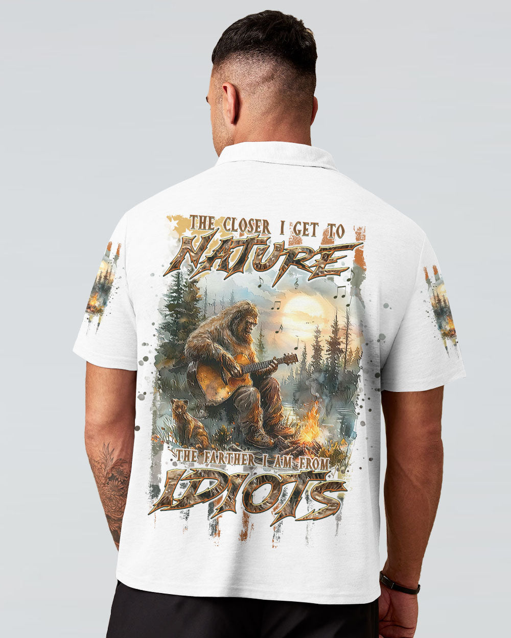 THE CLOSER I GET TO NATURE BIGFOOT GUITAR ALL OVER PRINT - TLNT1608241