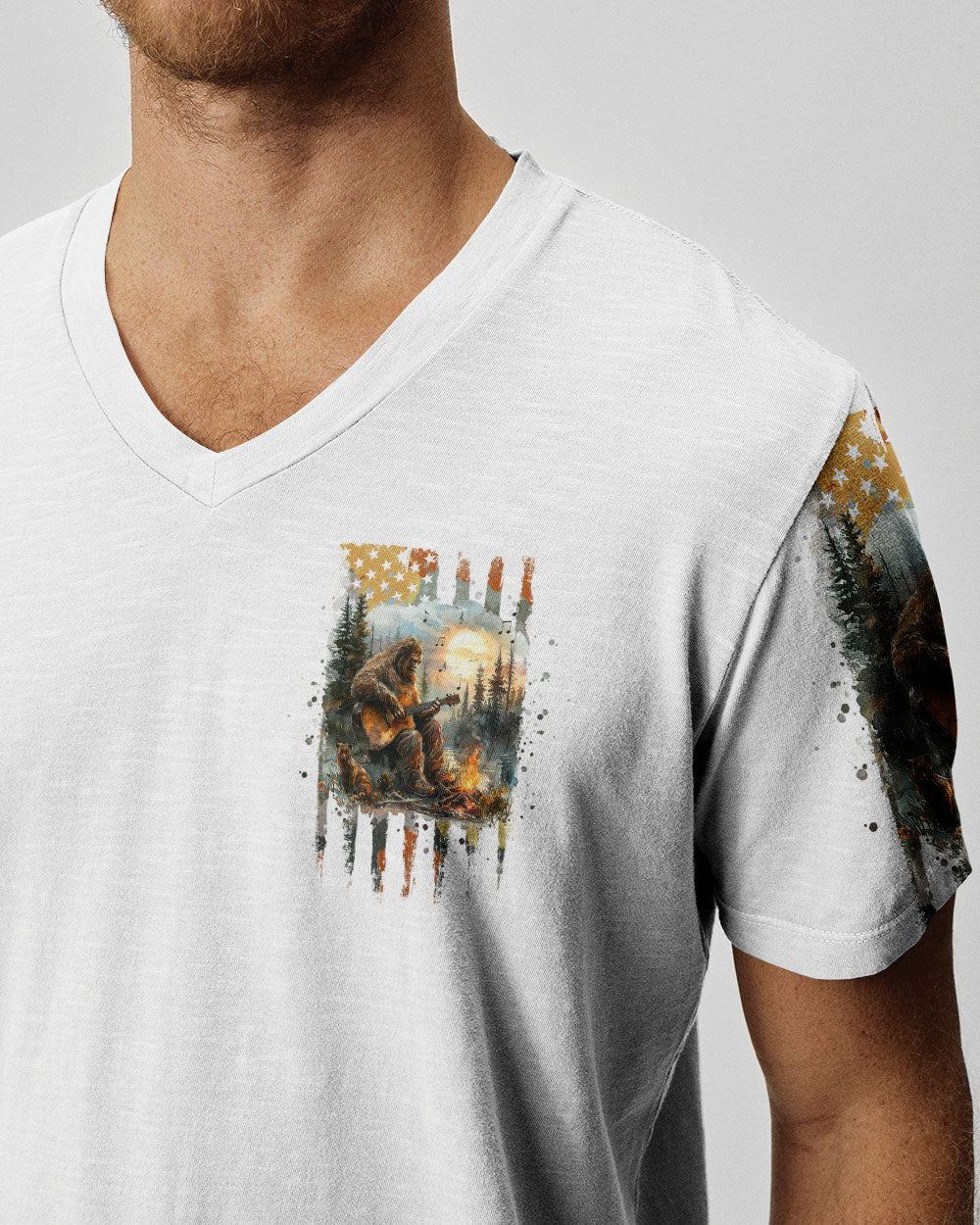THE CLOSER I GET TO NATURE BIGFOOT GUITAR ALL OVER PRINT - TLNT1608241