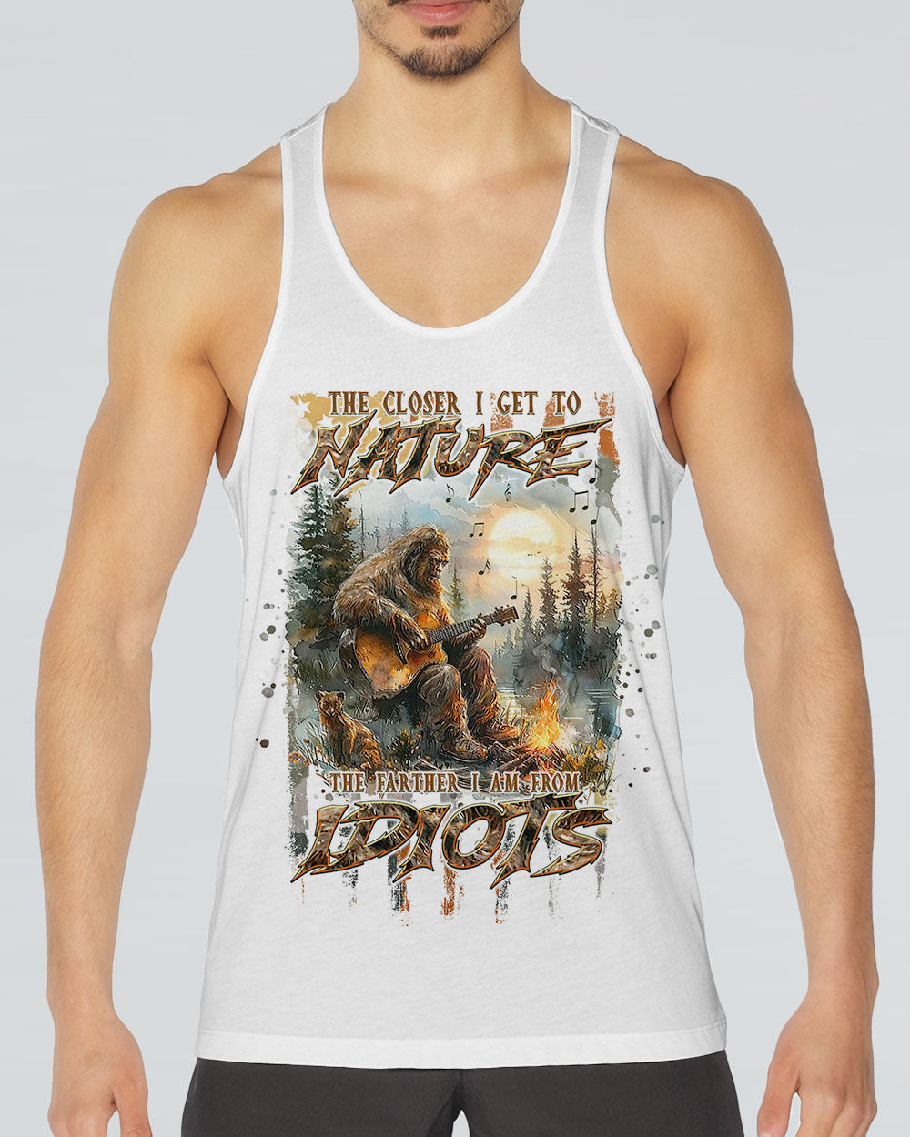 THE CLOSER I GET TO NATURE BIGFOOT GUITAR ALL OVER PRINT - TLNT1608241