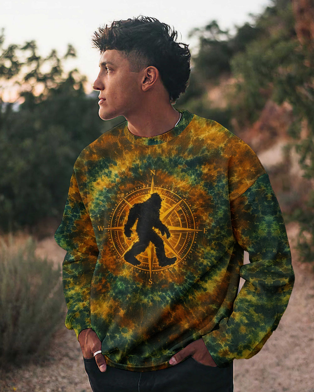 BIGFOOT COMPASS SWIRL ALL OVER PRINT - TLNT1812251