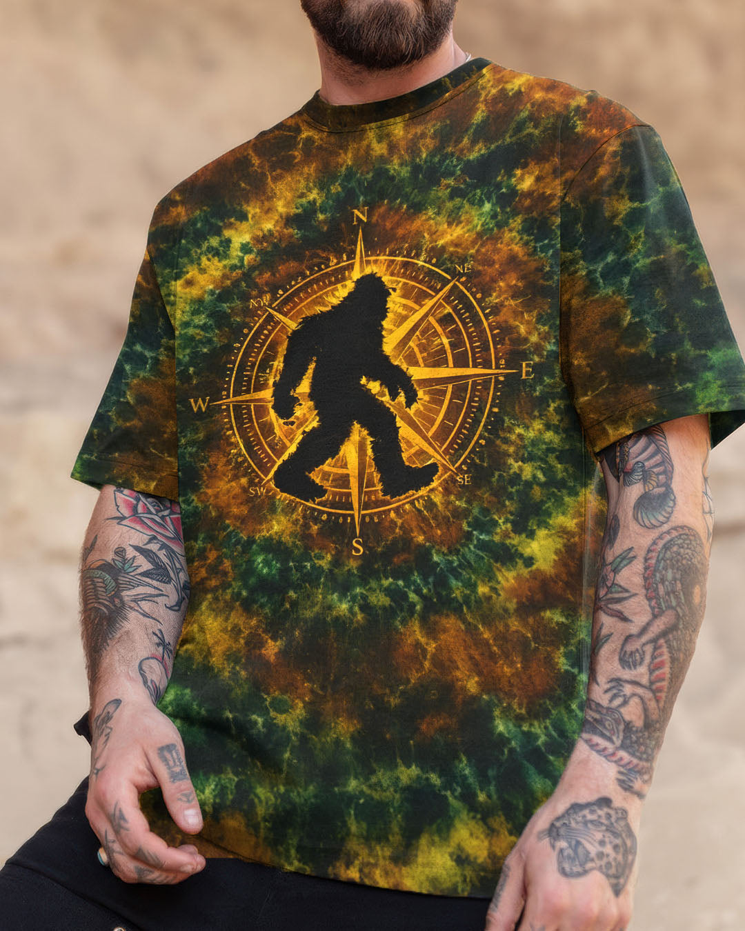 BIGFOOT COMPASS SWIRL ALL OVER PRINT - TLNT1812251