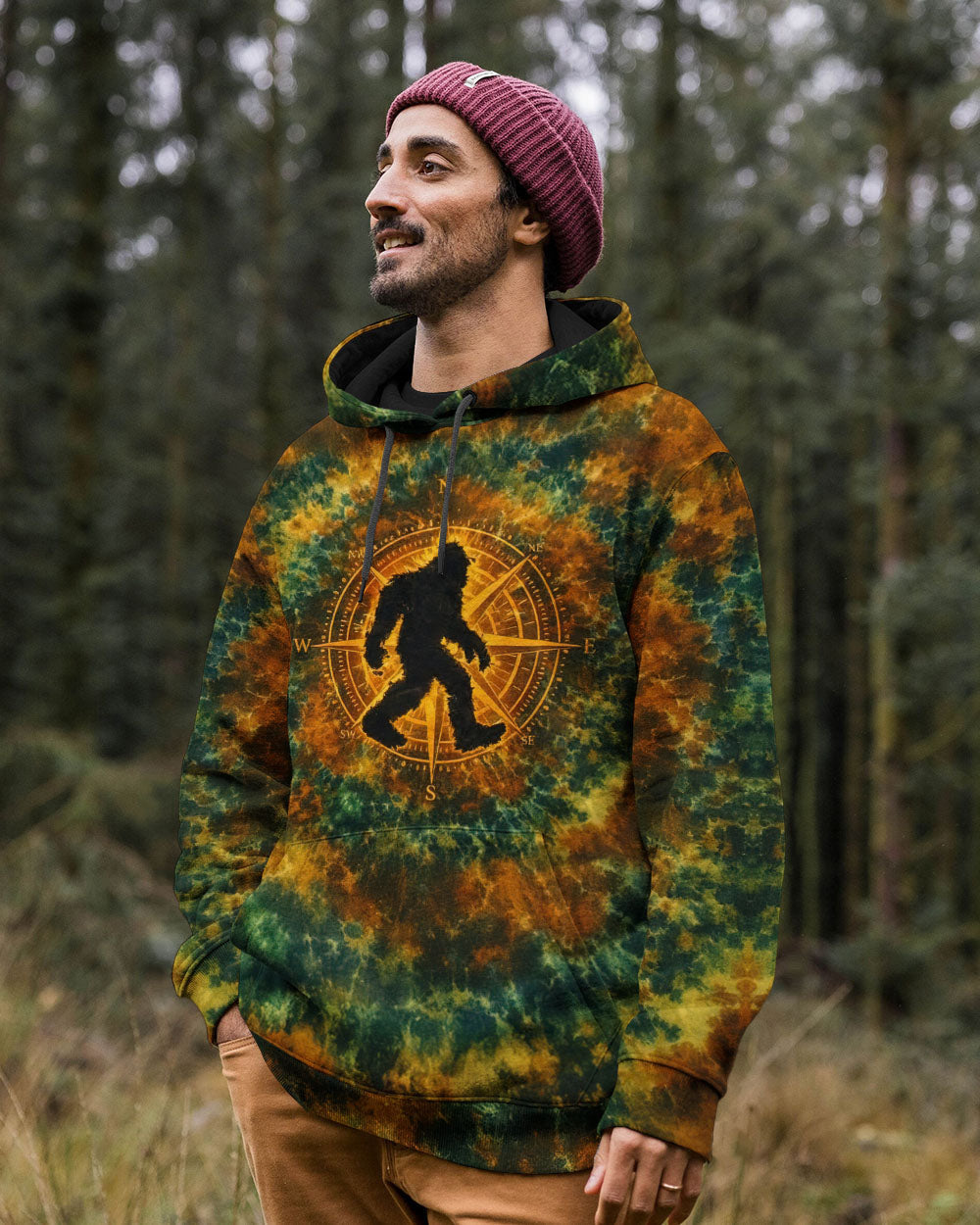 BIGFOOT COMPASS SWIRL ALL OVER PRINT - TLNT1812251