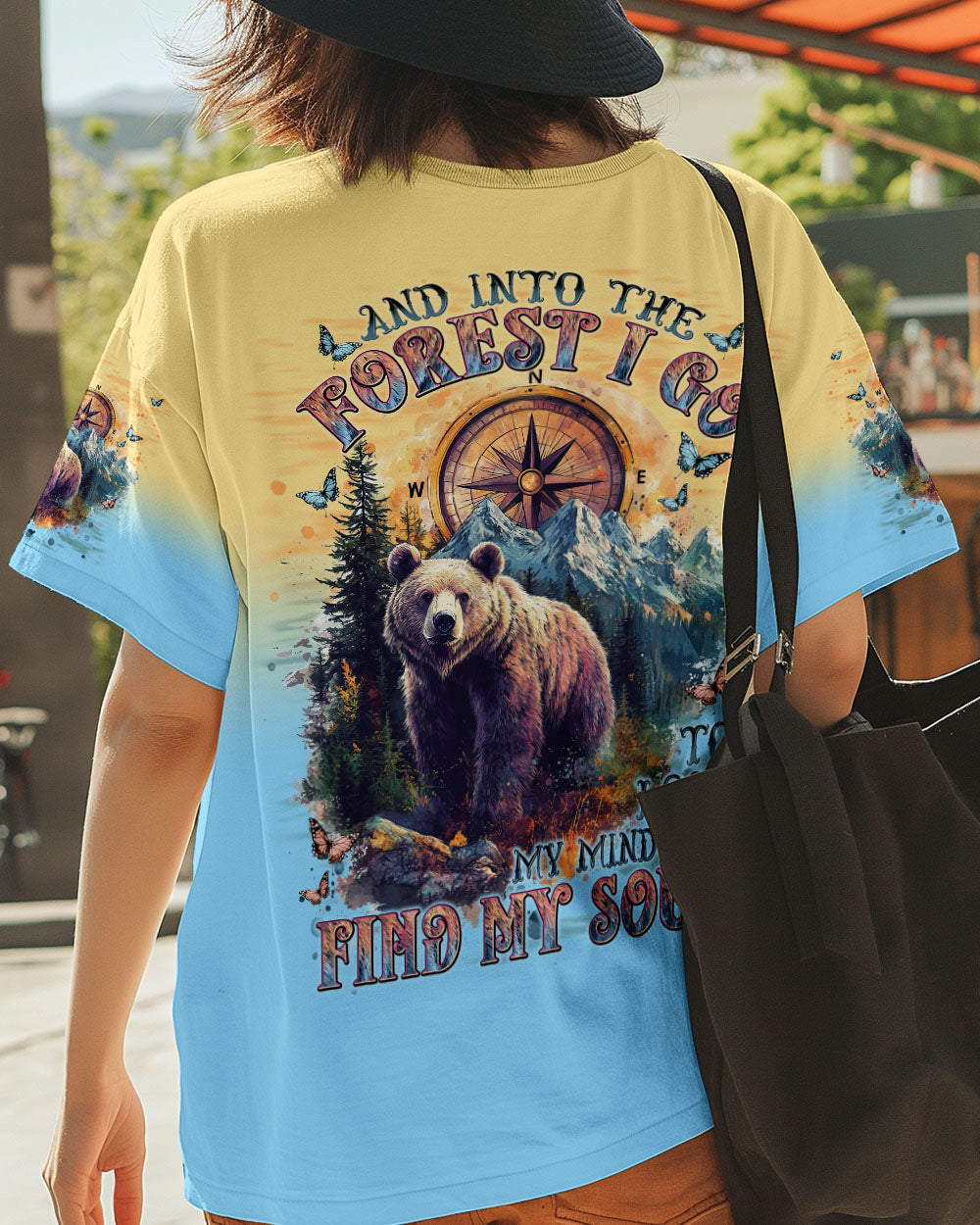 AND INTO THE FOREST I GO BEAR ALL OVER PRINT  - TLNT1903251