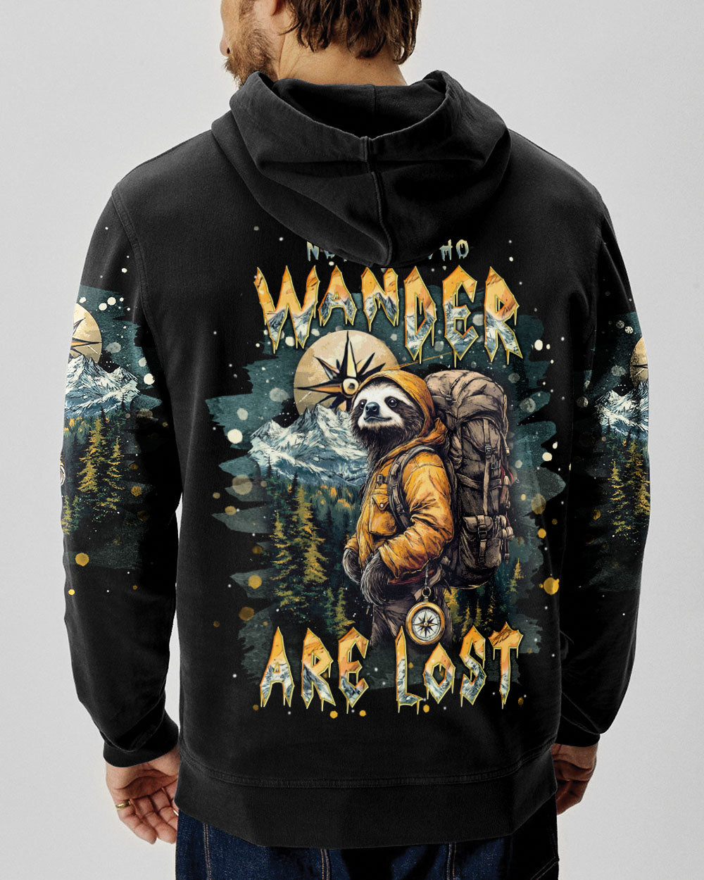 NOT ALL WHO WANDER ARE LOST SLOTH ALL OVER PRINT - TLNT2003251