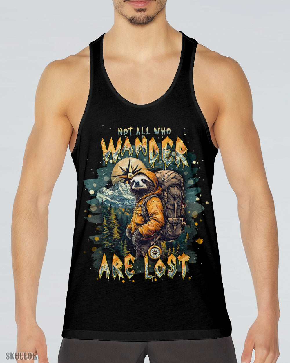 NOT ALL WHO WANDER ARE LOST SLOTH ALL OVER PRINT - TLNT2003251