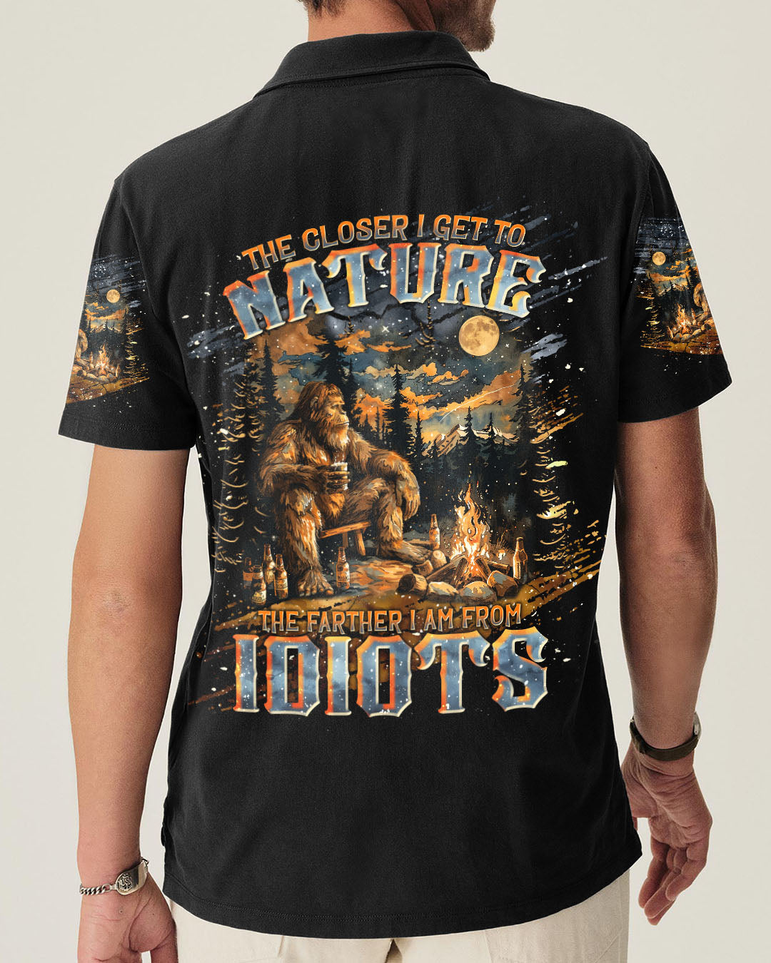 THE CLOSER I GET TO NATURE BIGFOOT ALL OVER PRINT - TLNT2011251