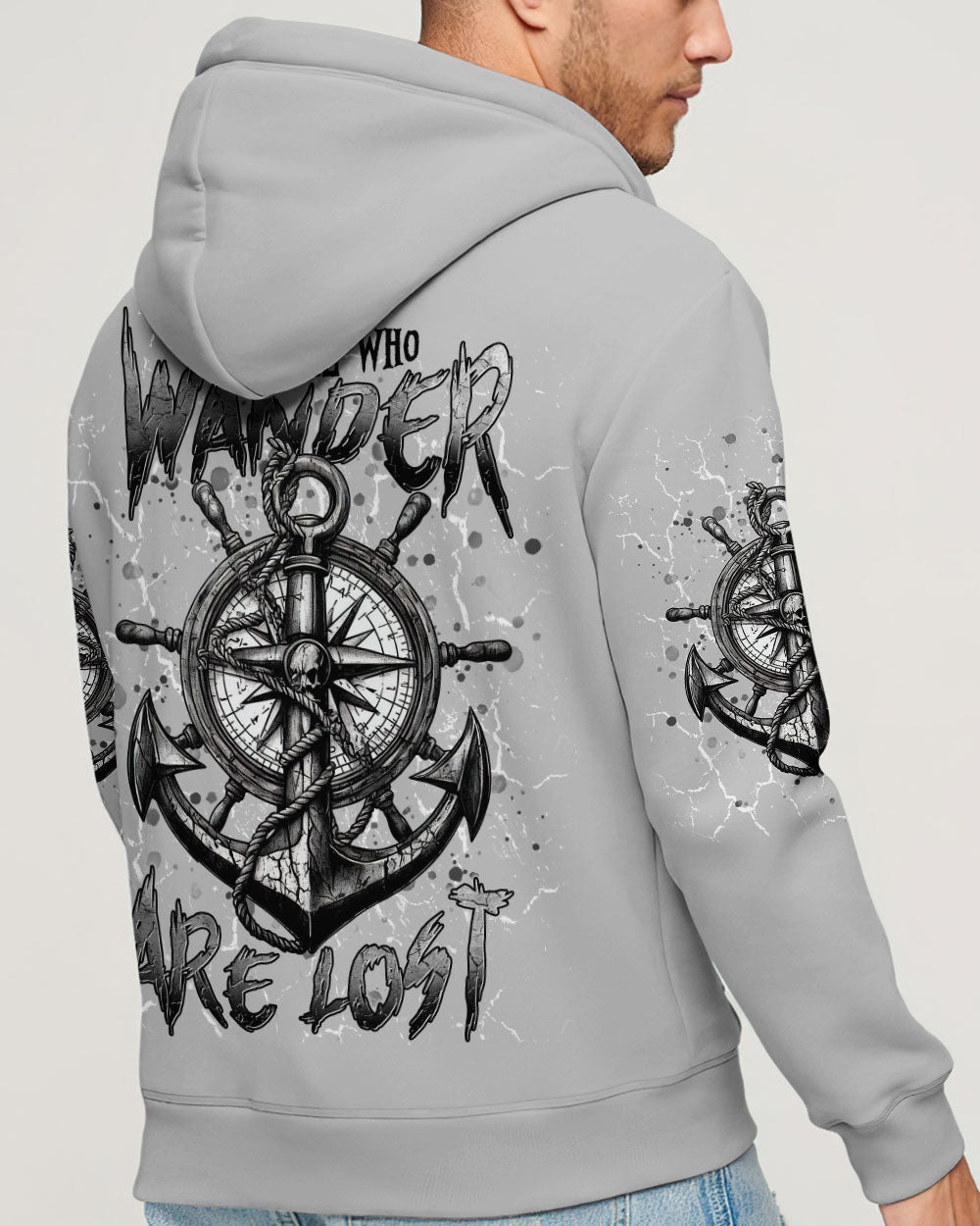 NOT ALL WHO WANDER ARE LOST COMPASS ALL OVER PRINT - TLNT2103252