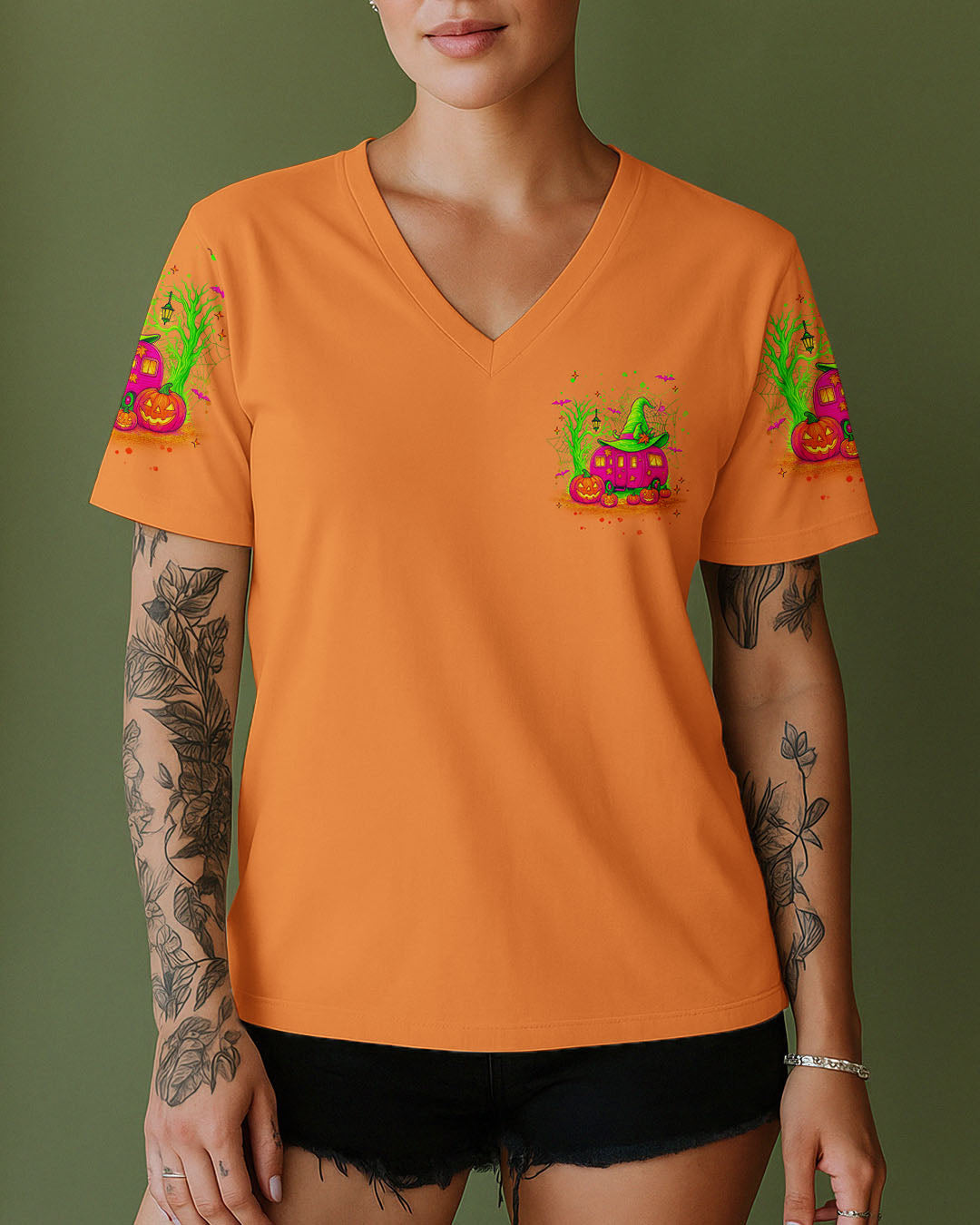 MY BROOM BROKE SO NOW HALLOWEEN CAMPING ALL OVER PRINT - TLNT2107252