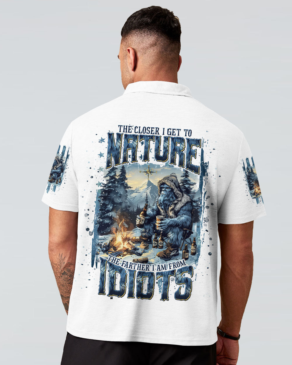 THE CLOSER I GET TO NATURE BIGFOOT ALL OVER PRINT - TLNT2210241
