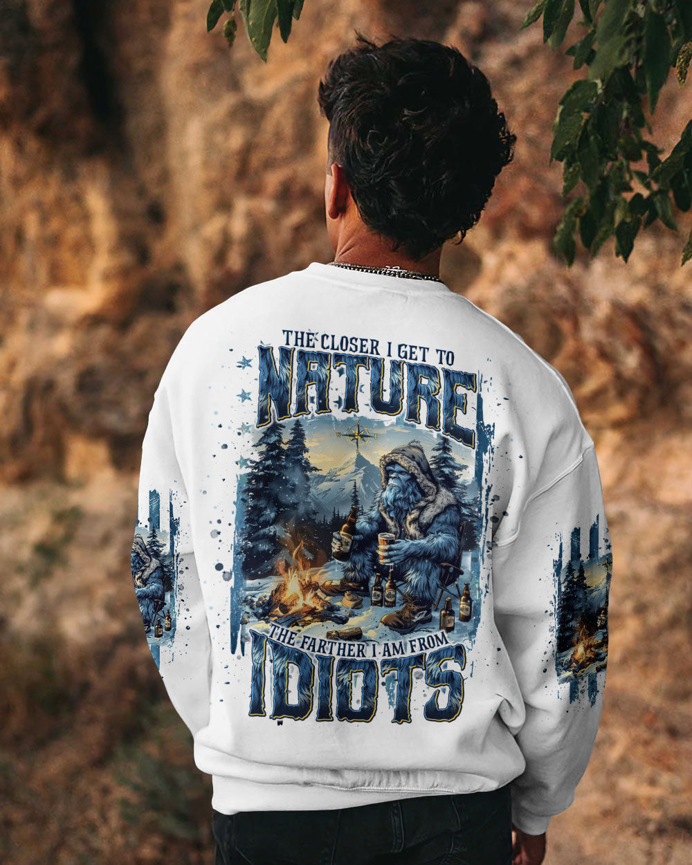 THE CLOSER I GET TO NATURE BIGFOOT ALL OVER PRINT - TLNT2210241