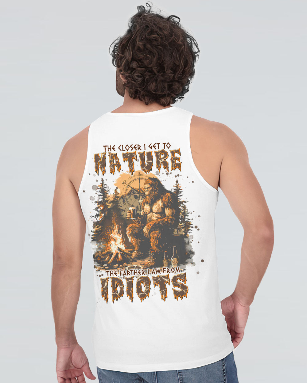 THE CLOSER I GET TO NATURE BIGFOOT ALL OVER PRINT - TLNT2307241