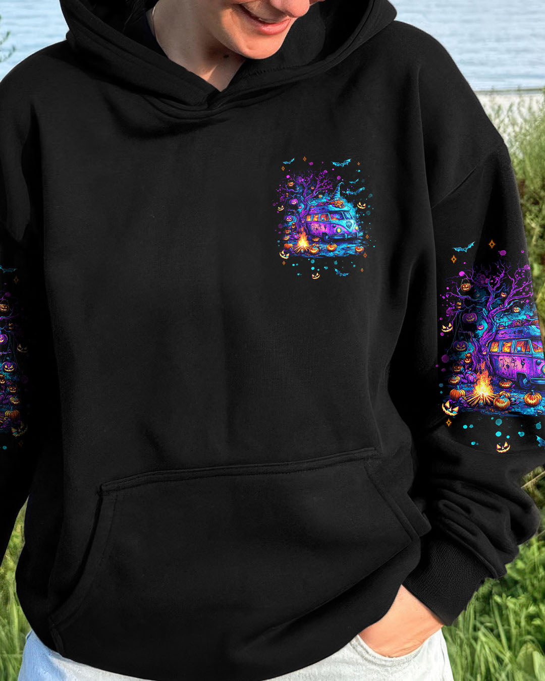 MY BROOM BROKE SO NOW HALLOWEEN CAMPING ALL OVER PRINT - TLNT2307254