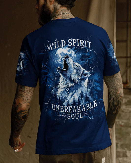 WILD SPIRIT UNBREAKABLE SOUL WOLF ALL OVER PRINT  - TLNT2403251