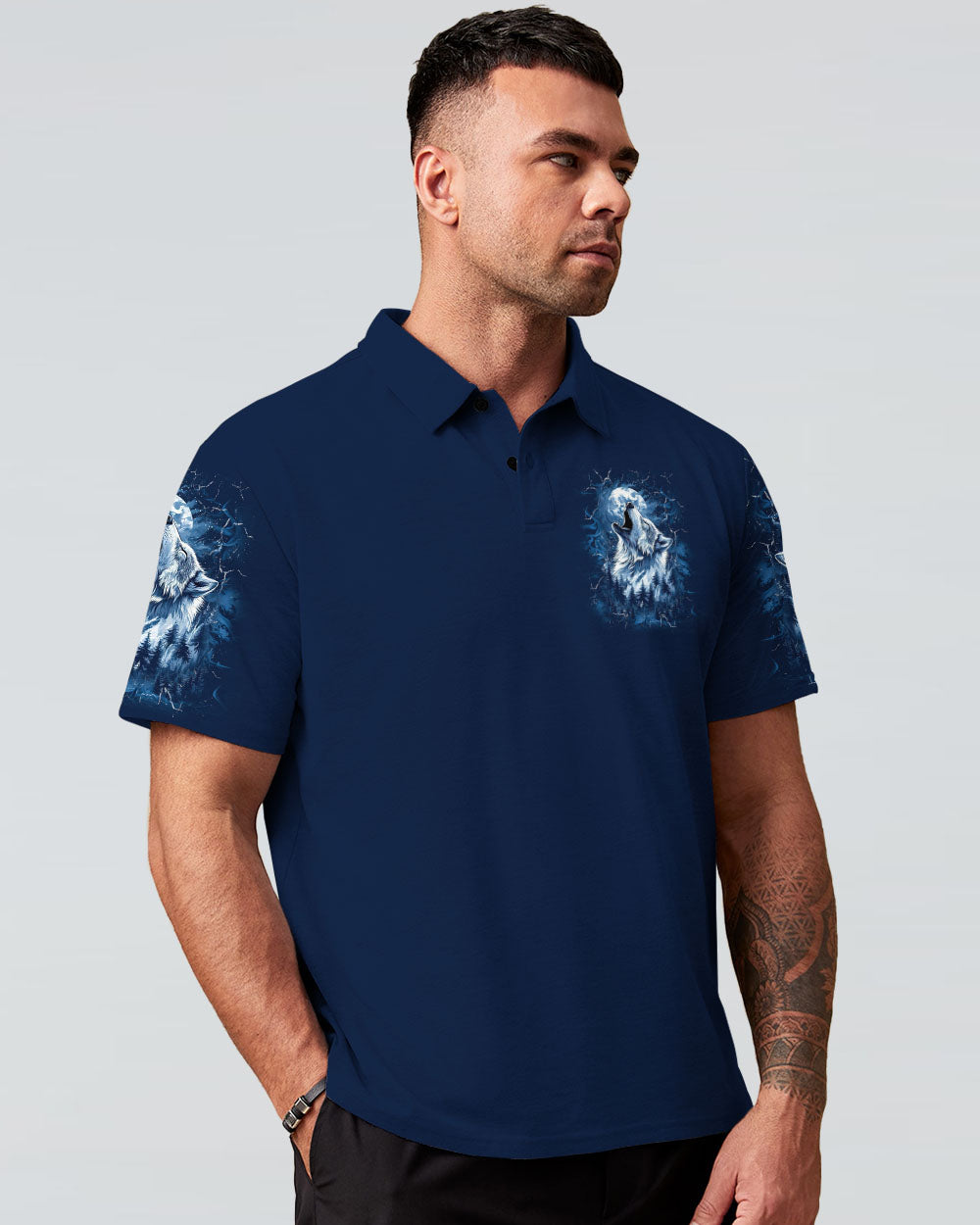 WILD SPIRIT UNBREAKABLE SOUL WOLF ALL OVER PRINT  - TLNT2403251