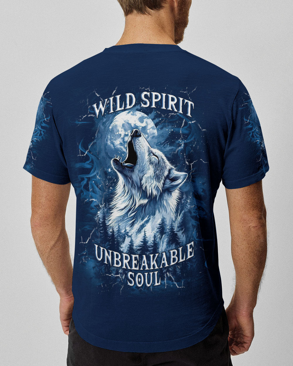 WILD SPIRIT UNBREAKABLE SOUL WOLF ALL OVER PRINT  - TLNT2403251