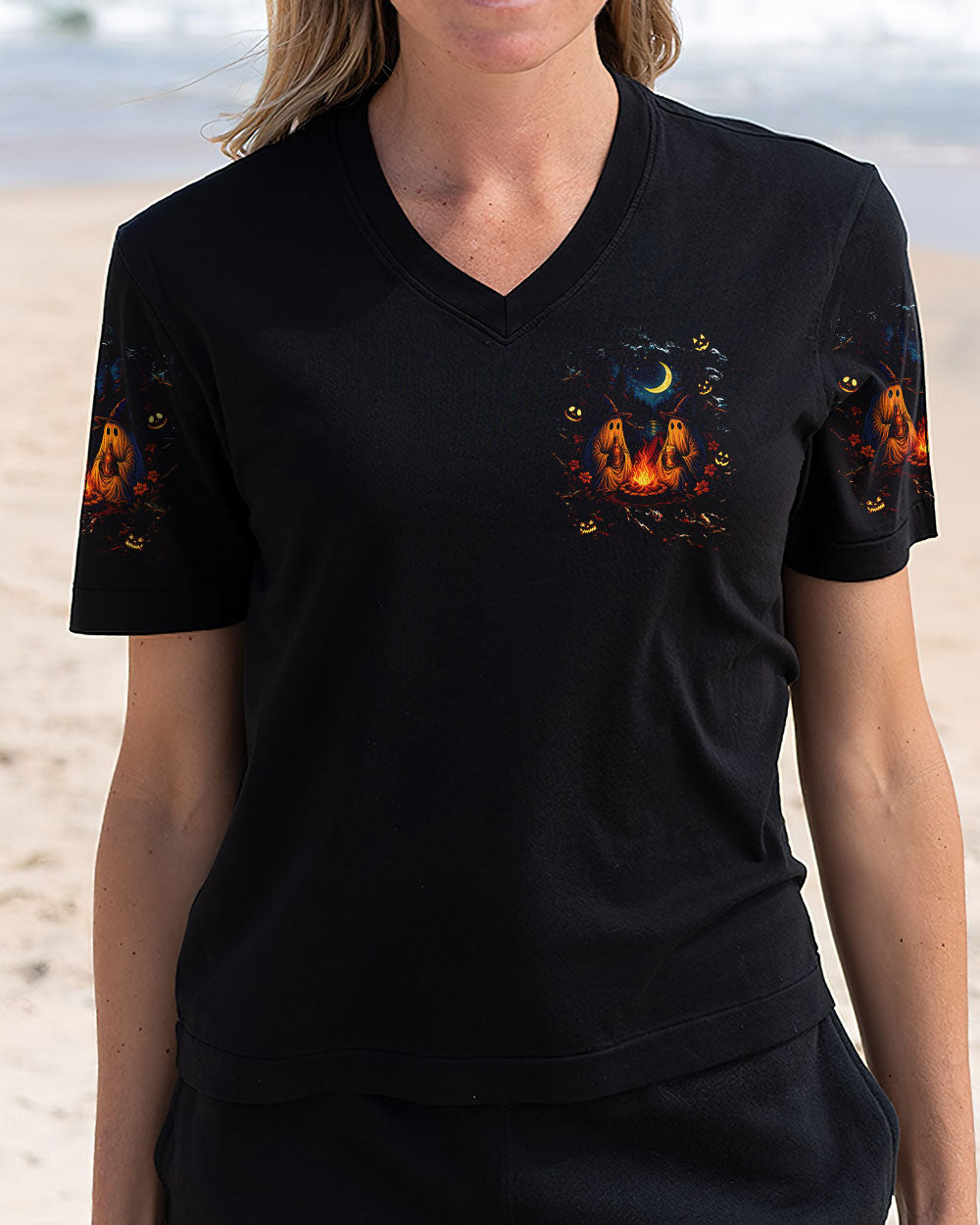 MAKING MEMORIES ONE CAMPFIRE AT A TIME BOO HALLOWEEN ALL OVER PRINT - TLNT2507251