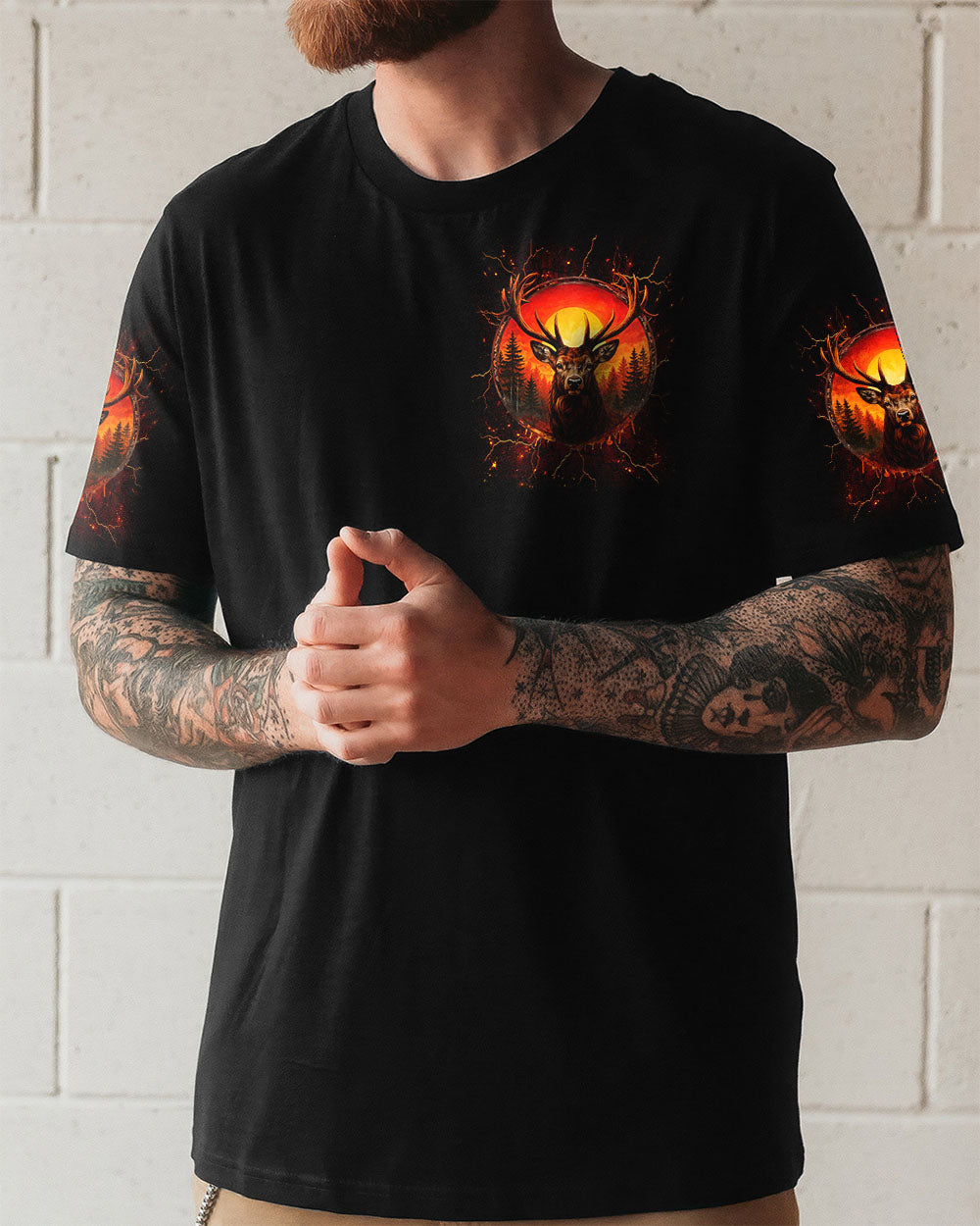 THE CLOSER I GET TO NATURE DEER ALL OVER PRINT - TLNT2508253