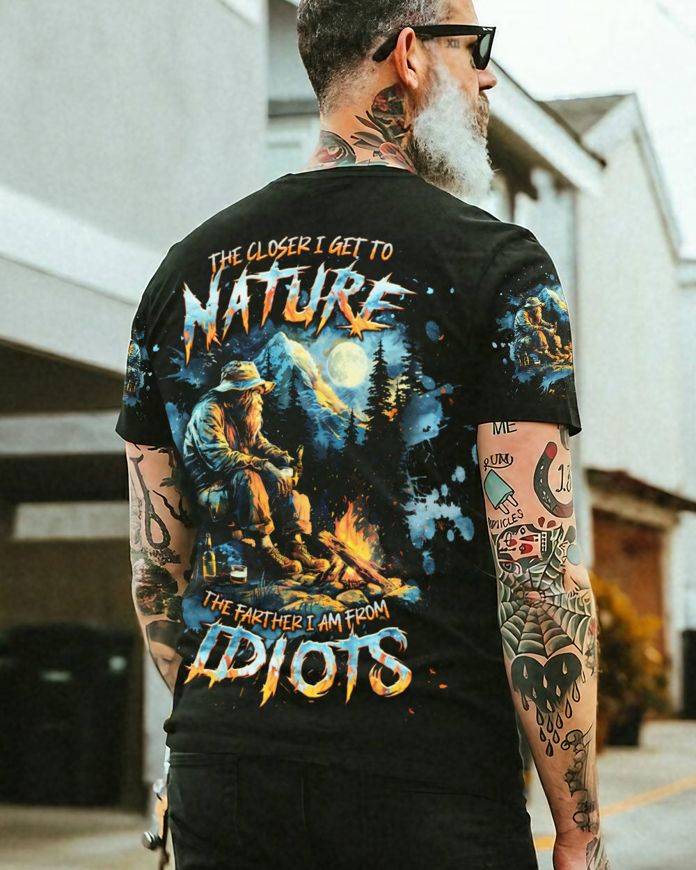 THE CLOSER I GET TO NATURE BIGFOOT ALL OVER PRINT - TLNT2509241