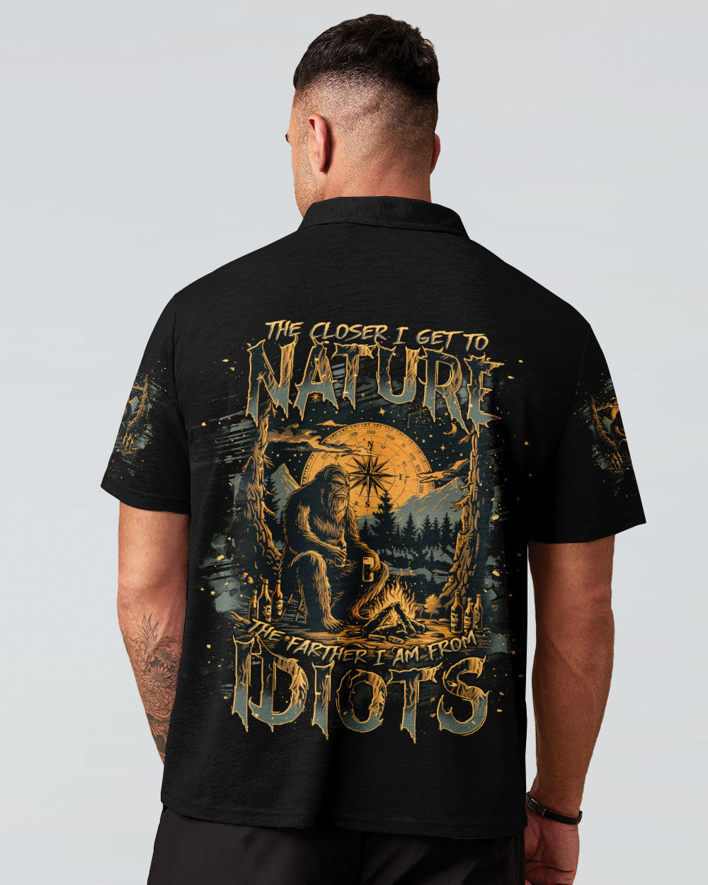  THE CLOSER I GET TO NATURE BIGFOOT ALL OVER PRINT - TLNT2511242