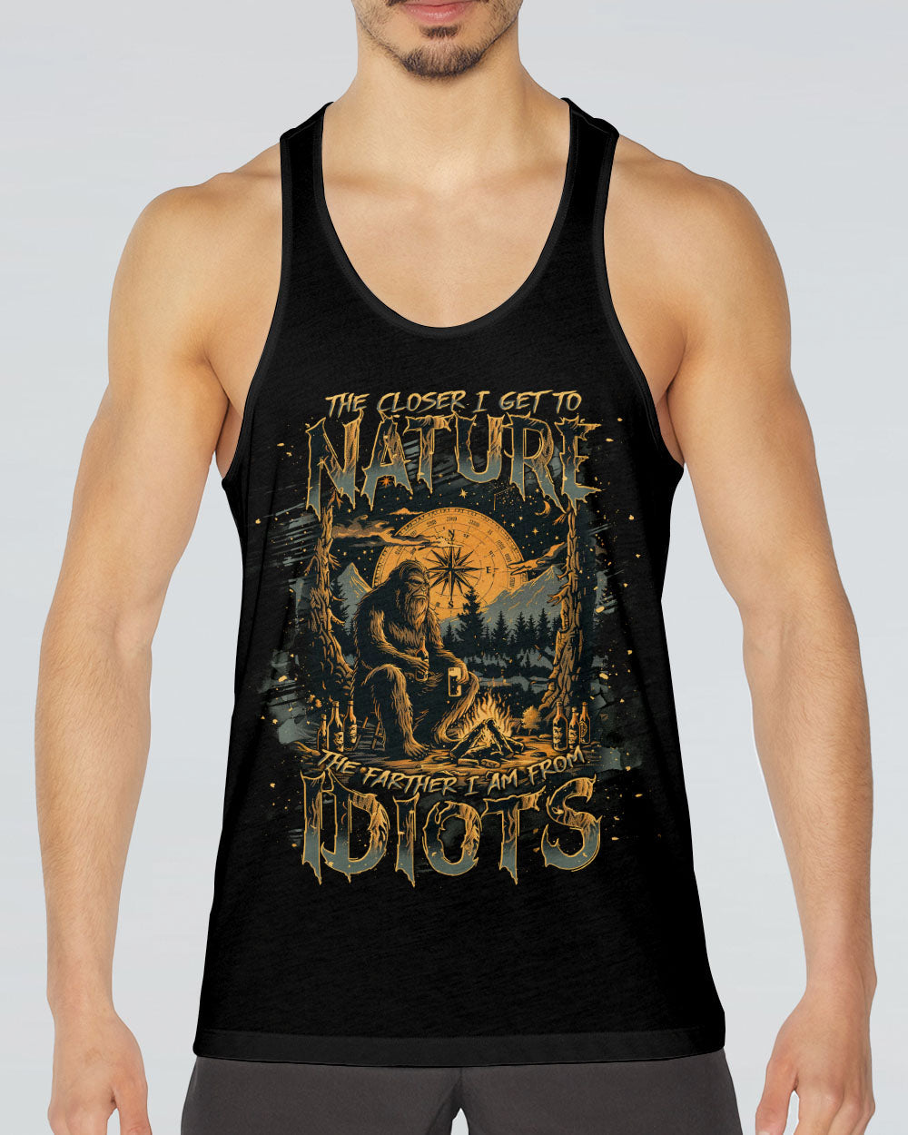  THE CLOSER I GET TO NATURE BIGFOOT ALL OVER PRINT - TLNT2511242