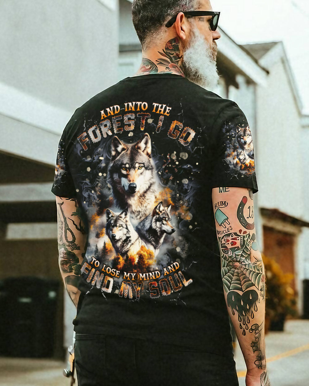 AND INTO THE FOREST I GO WOLF ALL OVER PRINT  - TLNT2701251